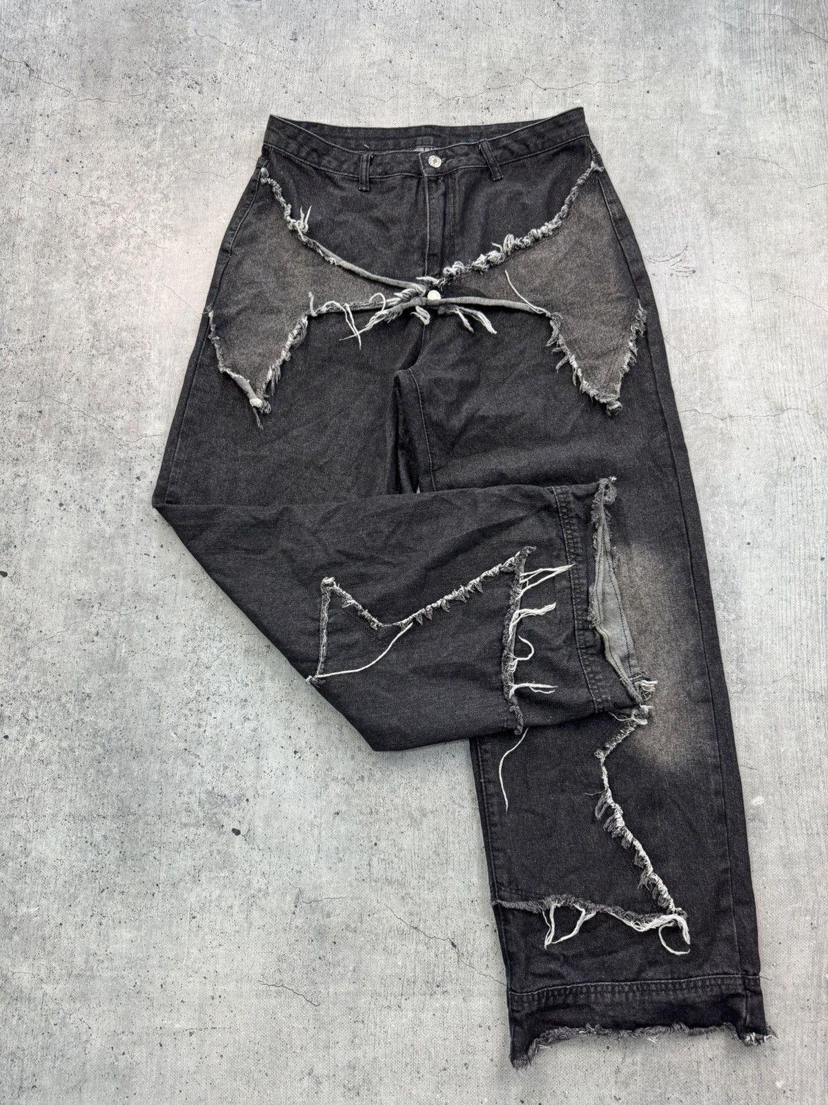 Japanese Brand Y2K Avant Garde Baggy Denim Jeans Streetwear Hype Size US 32 / EU 48 - 3 Thumbnail
