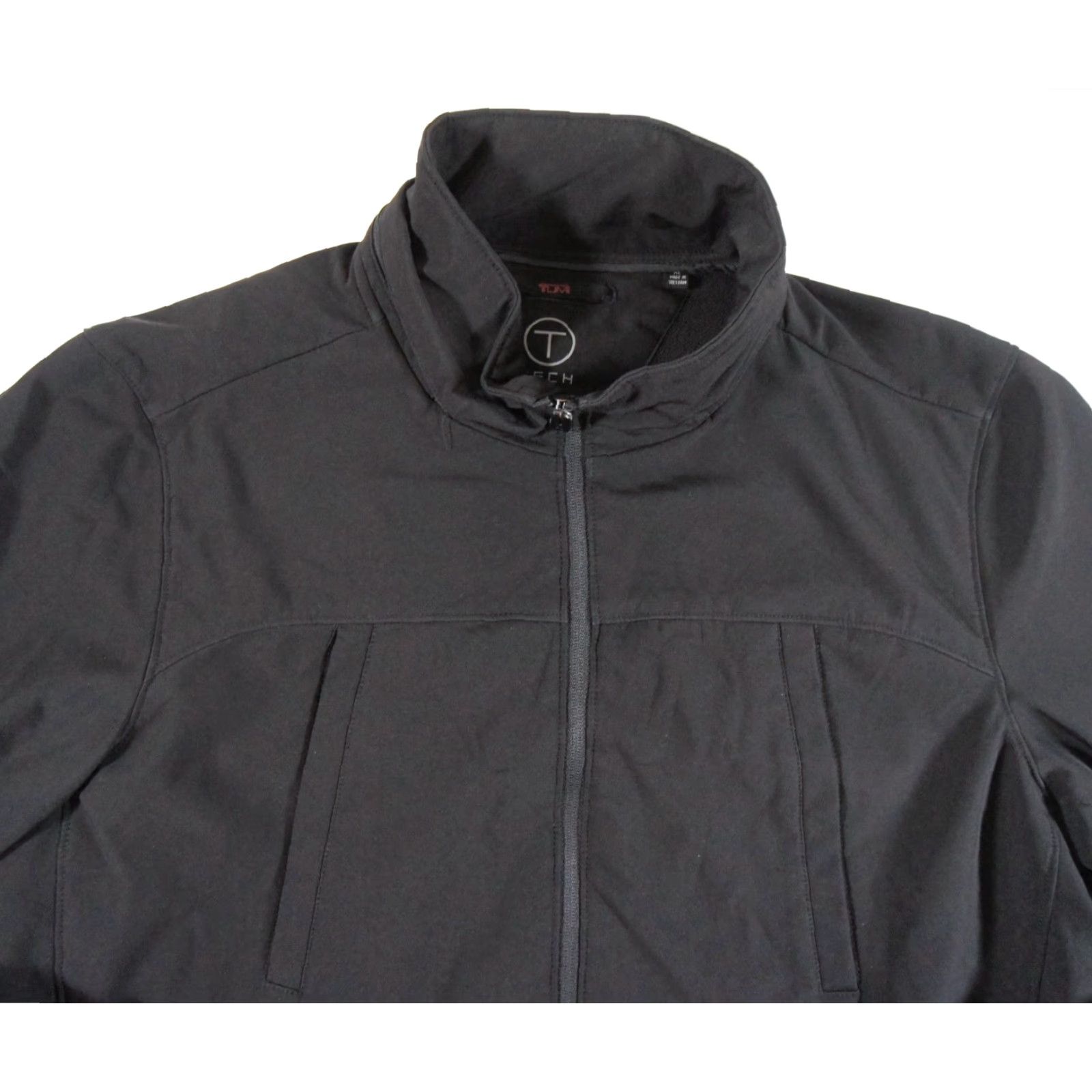 Tumi Tumi Tech Men’s Jacket XL Black Fleece Lined Bomber Zip Stand-Up Collar Outdoor Regular Fit Adult XL Mens Jacket Black Tech Size US XL / EU 56 / 4 - 3 Thumbnail