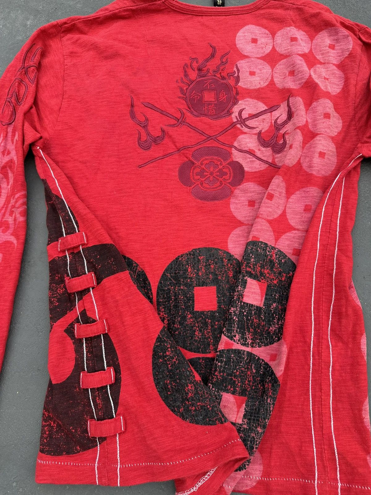 Japanese Brand Embroidery Japanese Traditional Sukajan Longsleeve Bondage Size US L / EU 52-54 / 3 - 14 Thumbnail