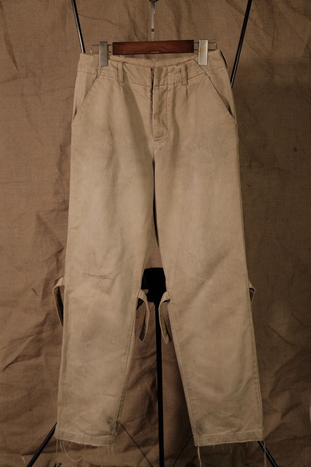Helmut Lang Helmut lang 1996 trouser with bondage strap Size US 29 - 1 Thumbnail