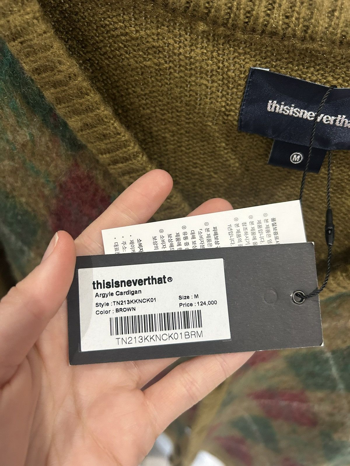 thisisneverthat Argyle Cardigan Size US M / EU 48-50 / 2 - 5 Thumbnail