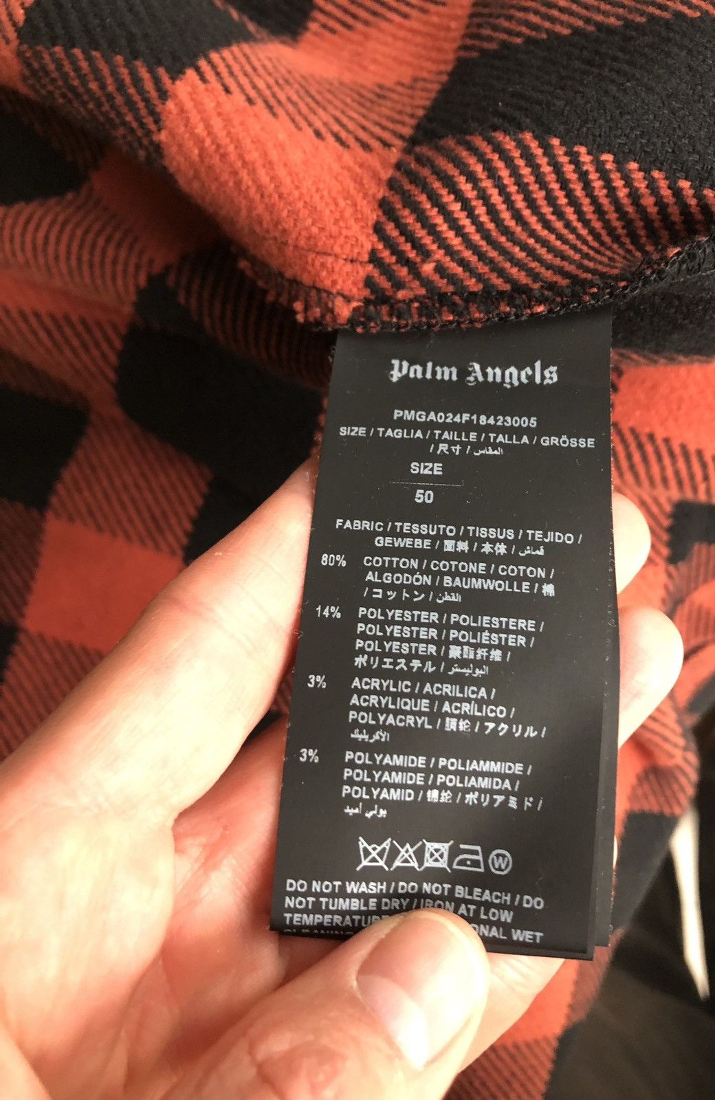Palm Angels Palm Angels Flanell Shirt Size US M / EU 48-50 / 2 - 8 Thumbnail