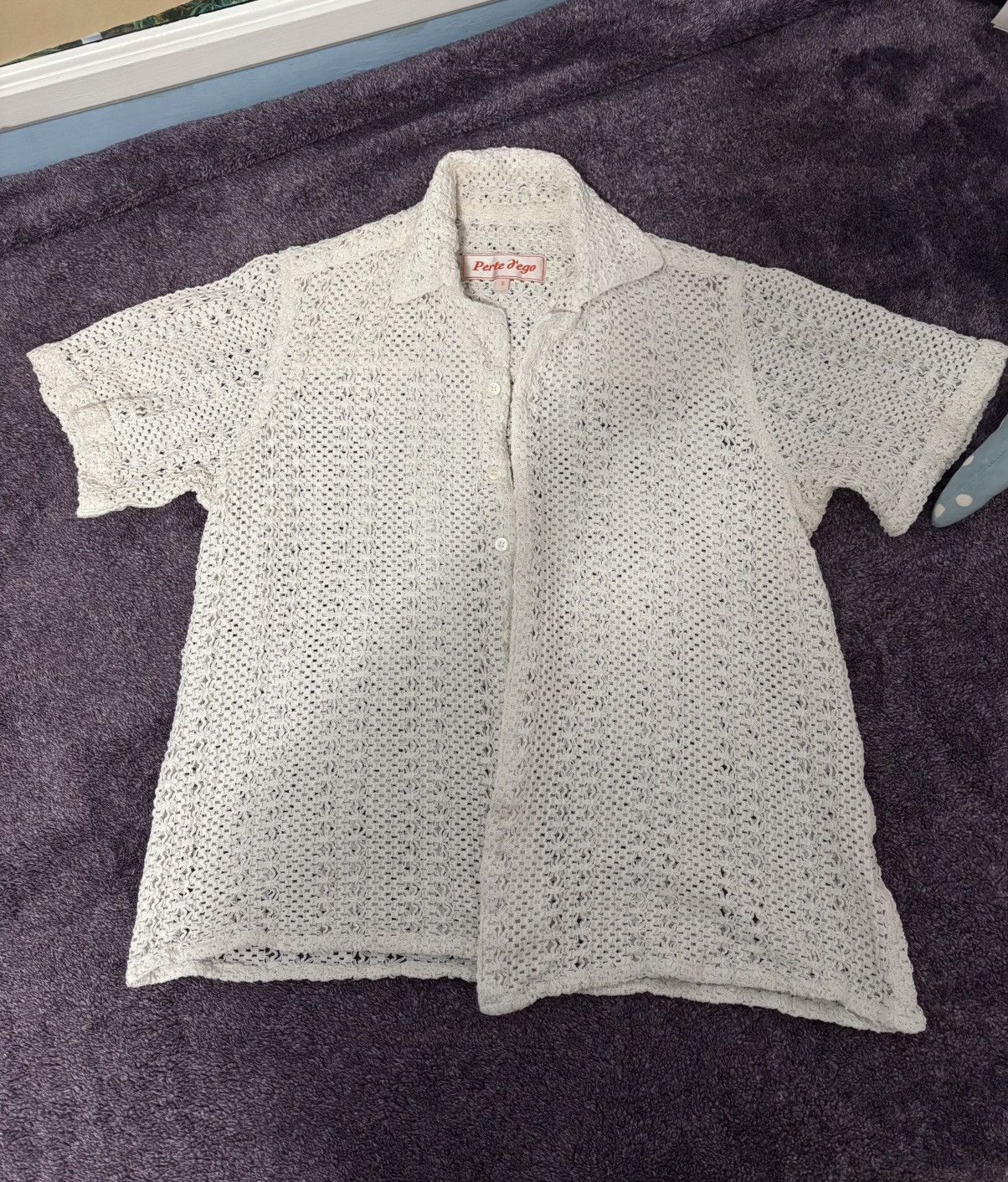 Other perte d’ego white cuban collar lace embroidered shirt Size US S / EU 44-46 / 1 - 1 Thumbnail