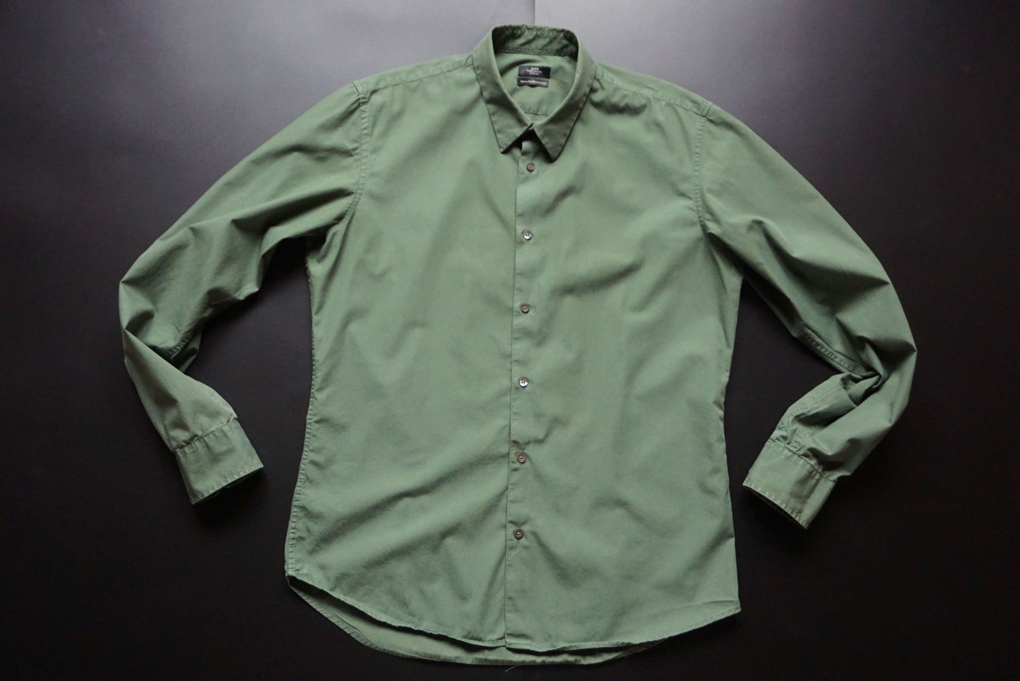 Designer MADS NORGAARD Copenhagen slim fit shirt casual formal smart Size US XL / EU 56 / 4 - 3 Thumbnail