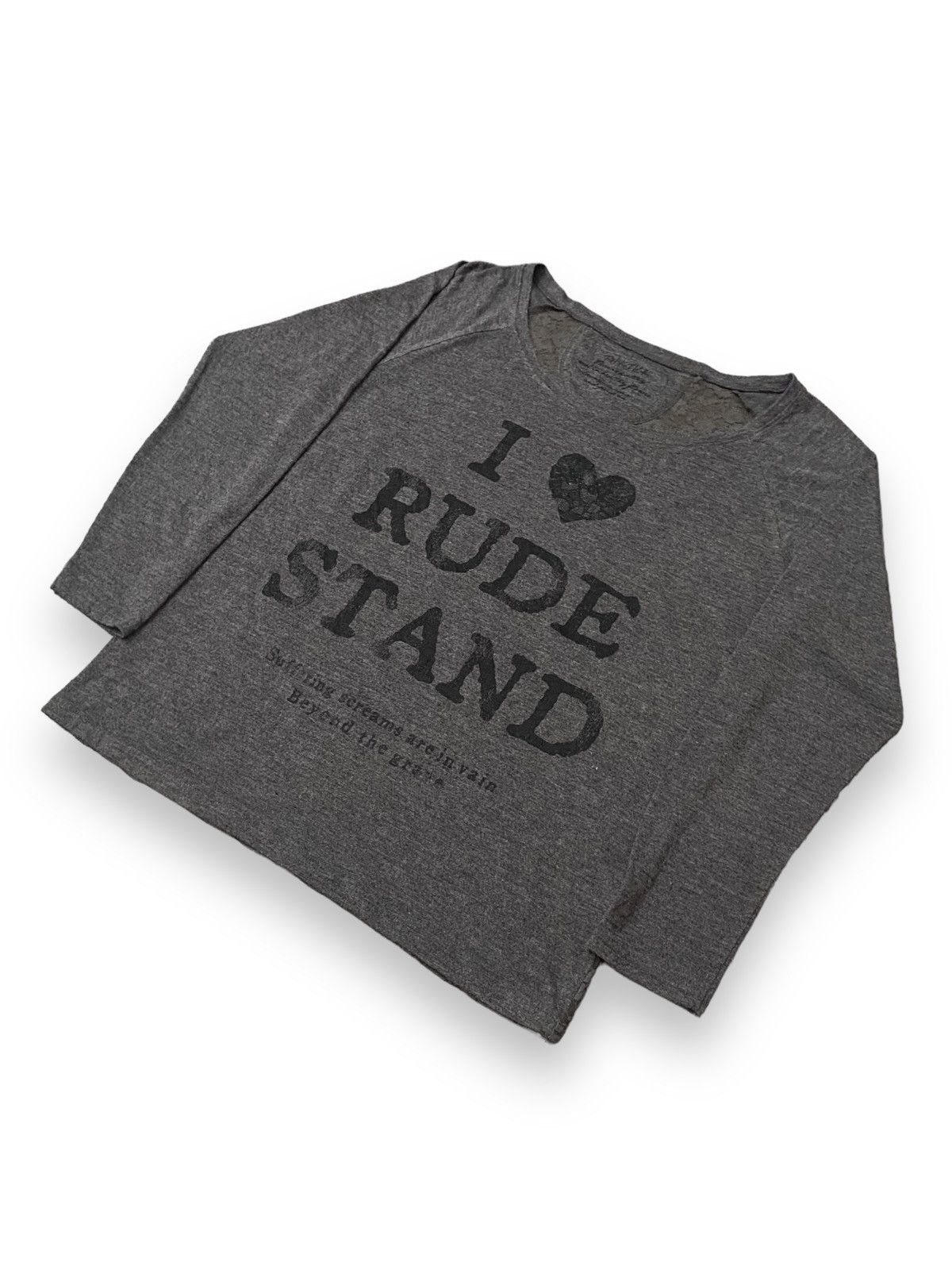 Japanese Brand JAPAN PHYSTICK I LOVE RUDE STAND POEM LACE BACK SHORT SLEEVE Size M / US 6-8 / IT 42-44 - 2 Thumbnail