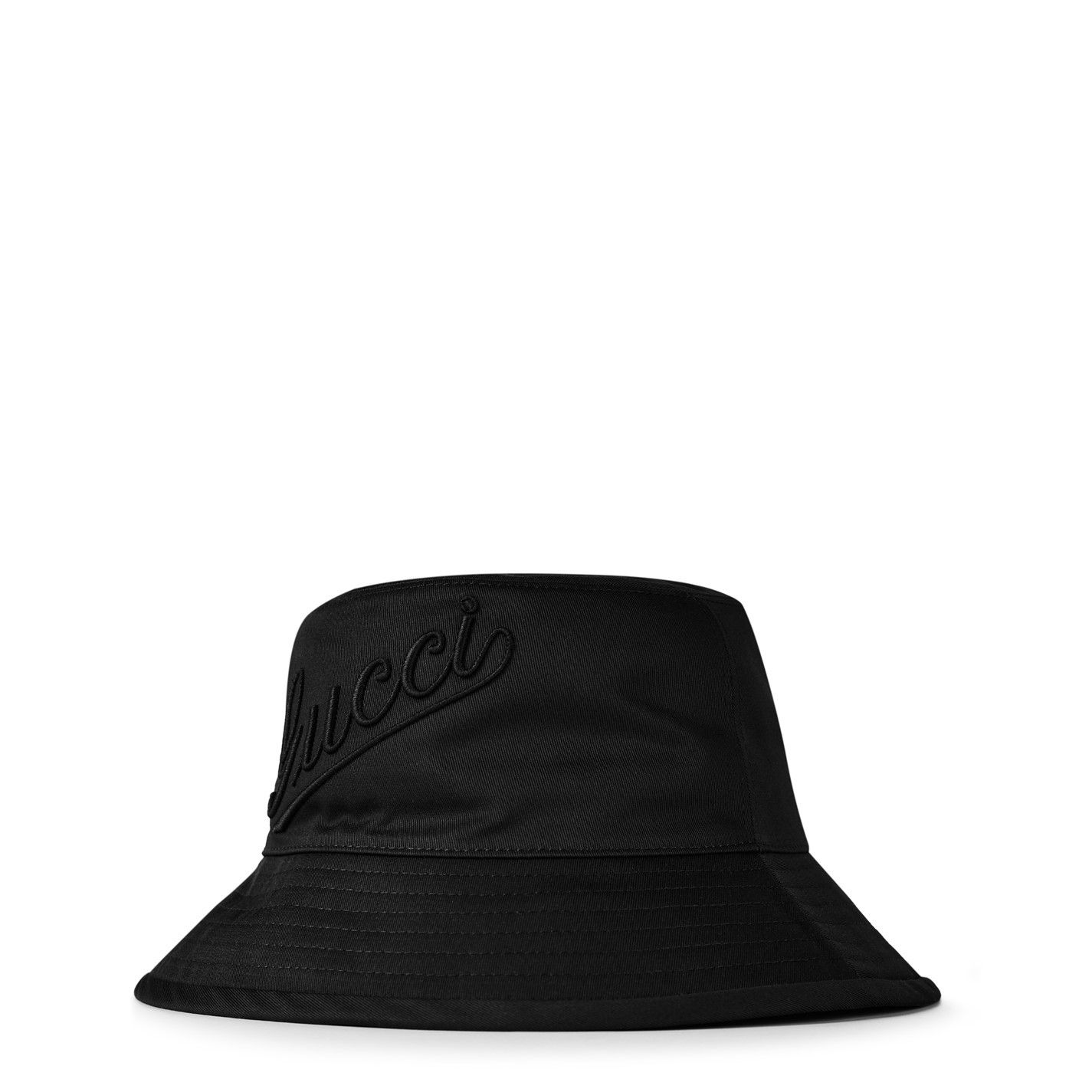 Gucci GUCCI Embroidered Script Bucket Hat - 57 M Size ONE SIZE - 3 Thumbnail