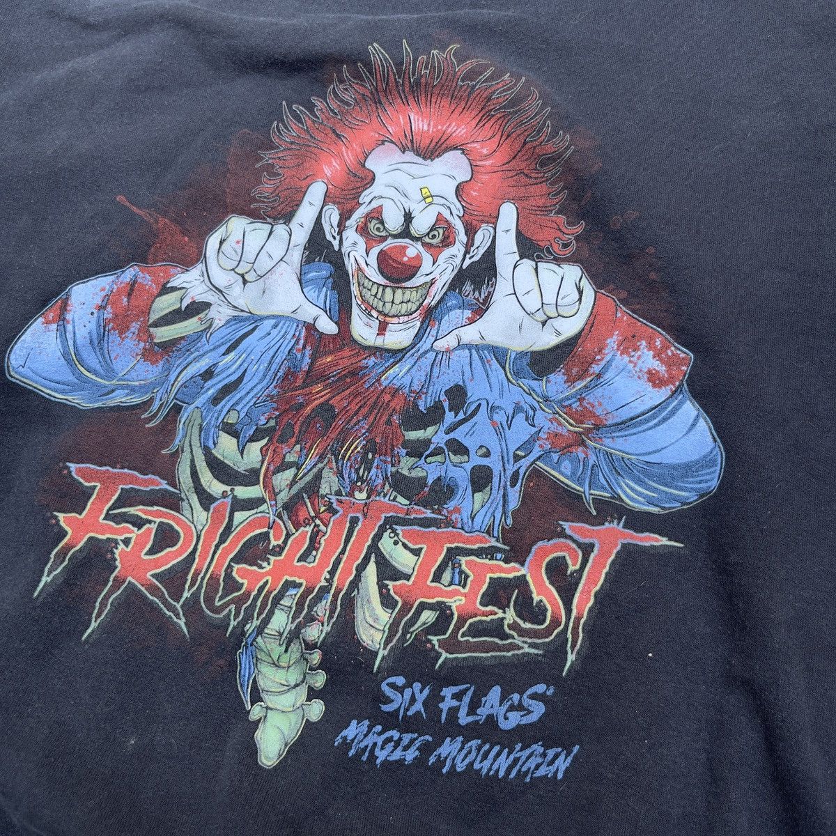 Vintage Vintage SIX FLAGS FRIGHT FEST Hoodie Size US M / EU 48-50 / 2 - 6 Thumbnail