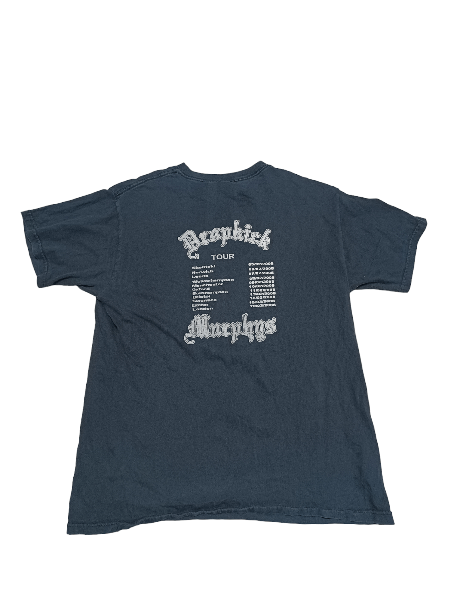 Fruit Of The Loom DROPKICK MURPHYS VINTAGE FOTL 2008 TOUR ENGLAND BOSTON TEE Size US L / EU 52-54 / 3 - 2 Thumbnail