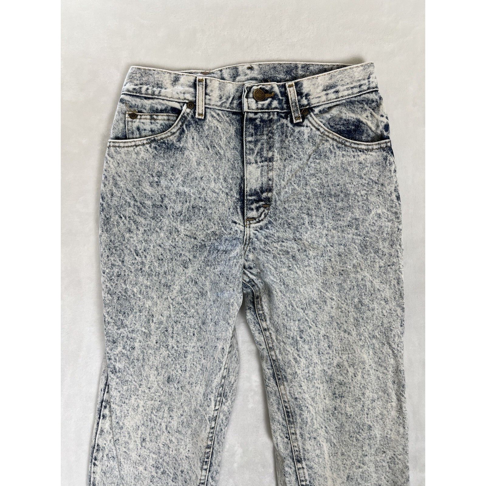 Lee Vintage Lee Acid Wash Blue Denim Jeans Size 26x30 Made In US Size 26" / US 2 / IT 38 - 3 Thumbnail