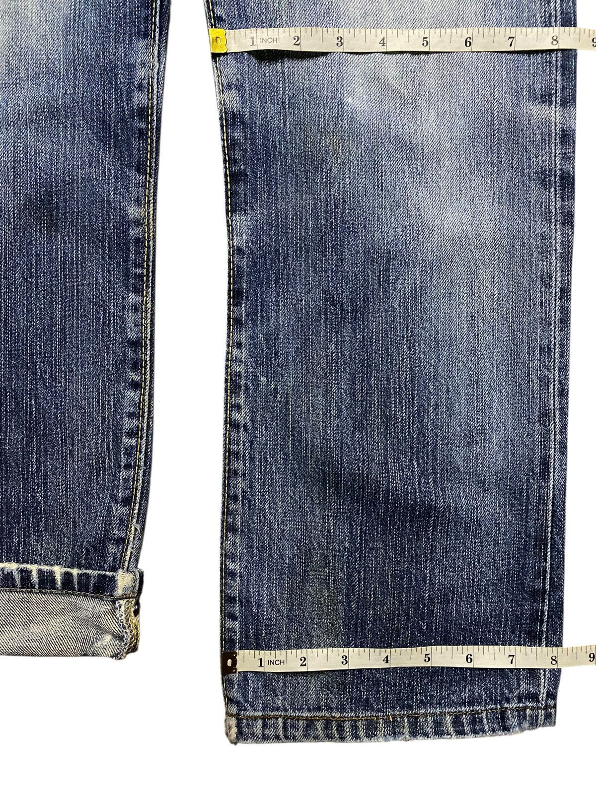 Junya Watanabe Vintage Japanese Brand Edwin 505 zxx Selvedge Distressed Size US 30 / EU 46 - 16 Thumbnail