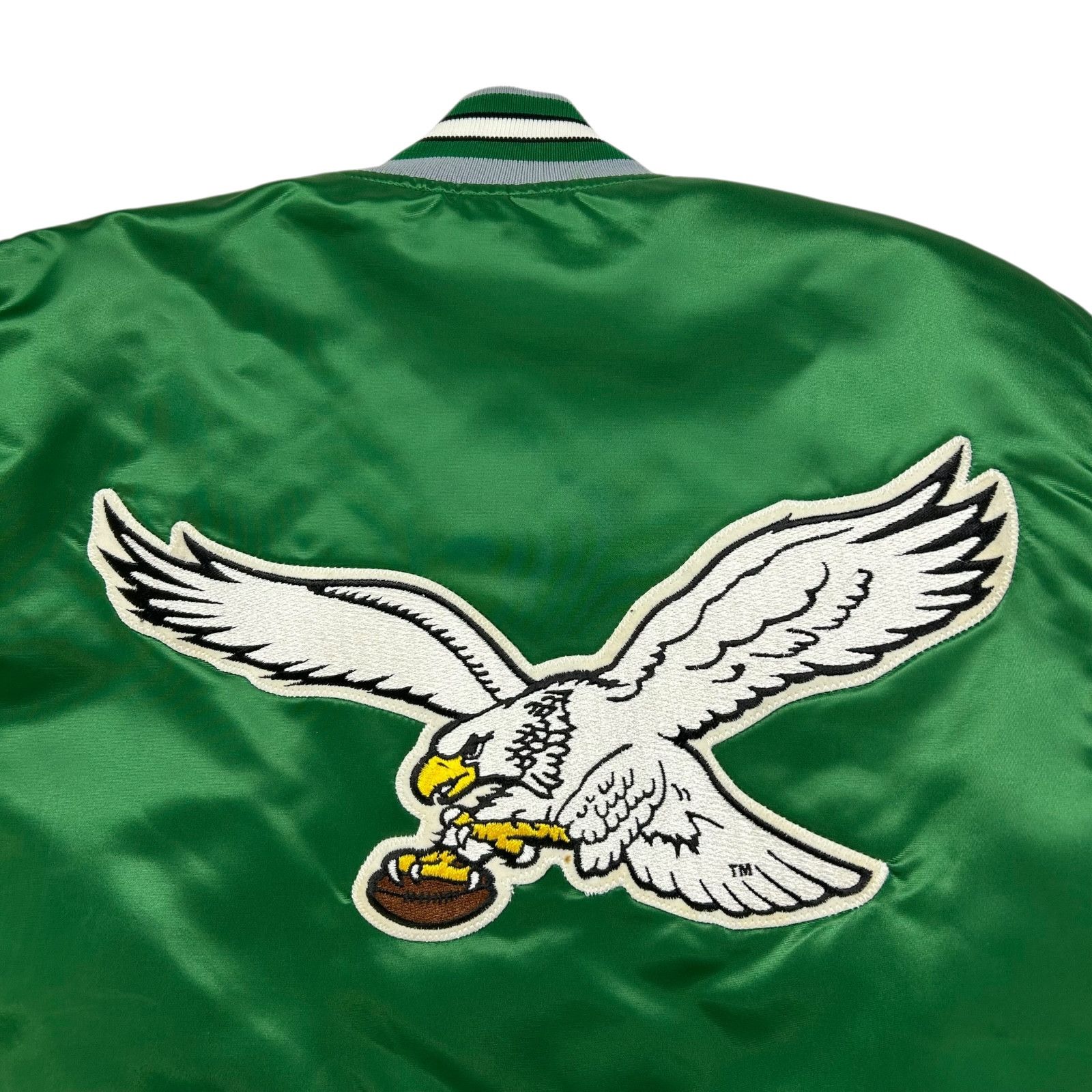 NFL VTG 90s PHILADELPHIA EAGLES STARTER SATIN JACKET BIG LOGO Size US M / EU 48-50 / 2 - 3 Thumbnail