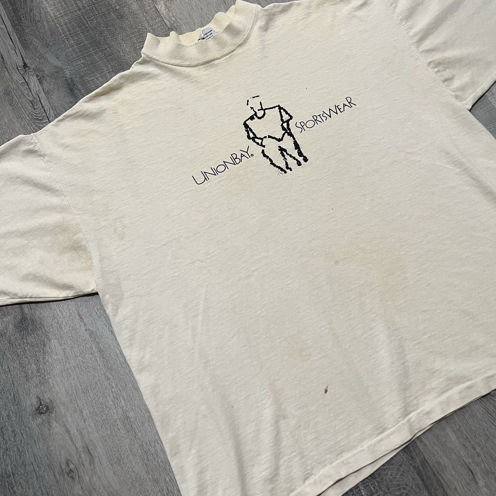 UNIONBAY VTG Union Bay Sportswear T Shirts Black/White 80s 90s USA Size US M / EU 48-50 / 2 - 5 Thumbnail