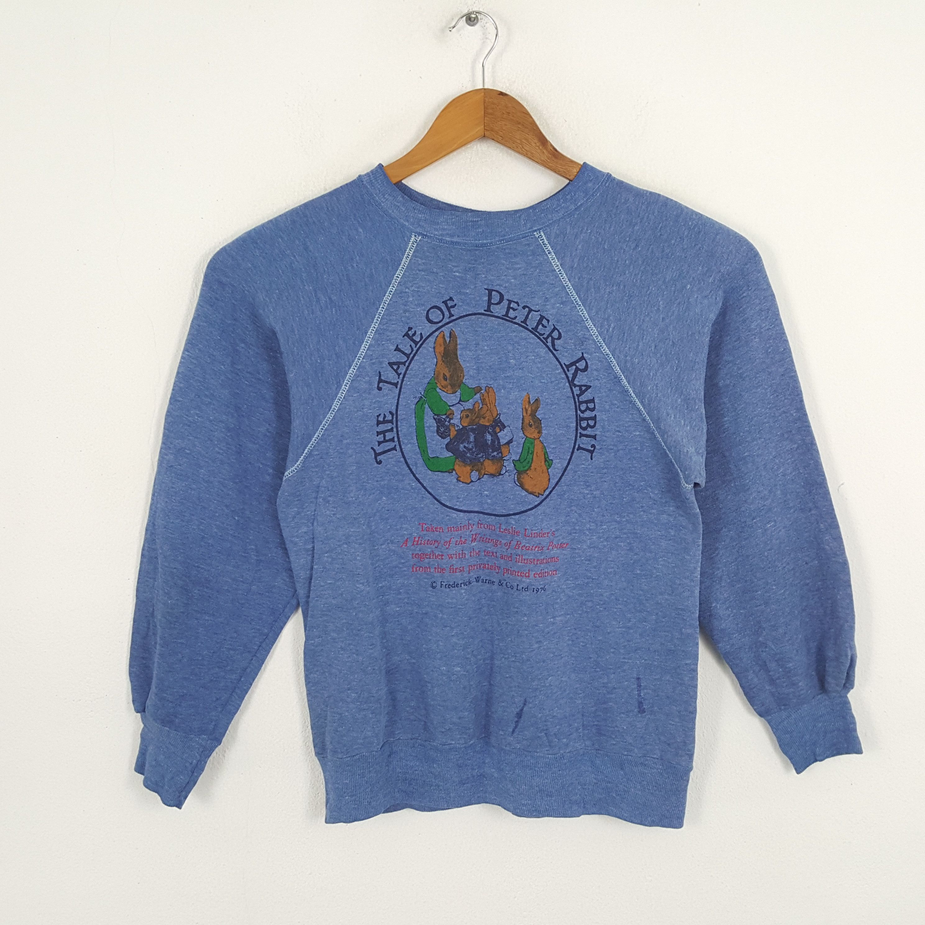 Vintage Vintage THE TALE OF PETER RABBIT American Cartoon Sweatshirt Size US S / EU 44-46 / 1 - 1 Thumbnail