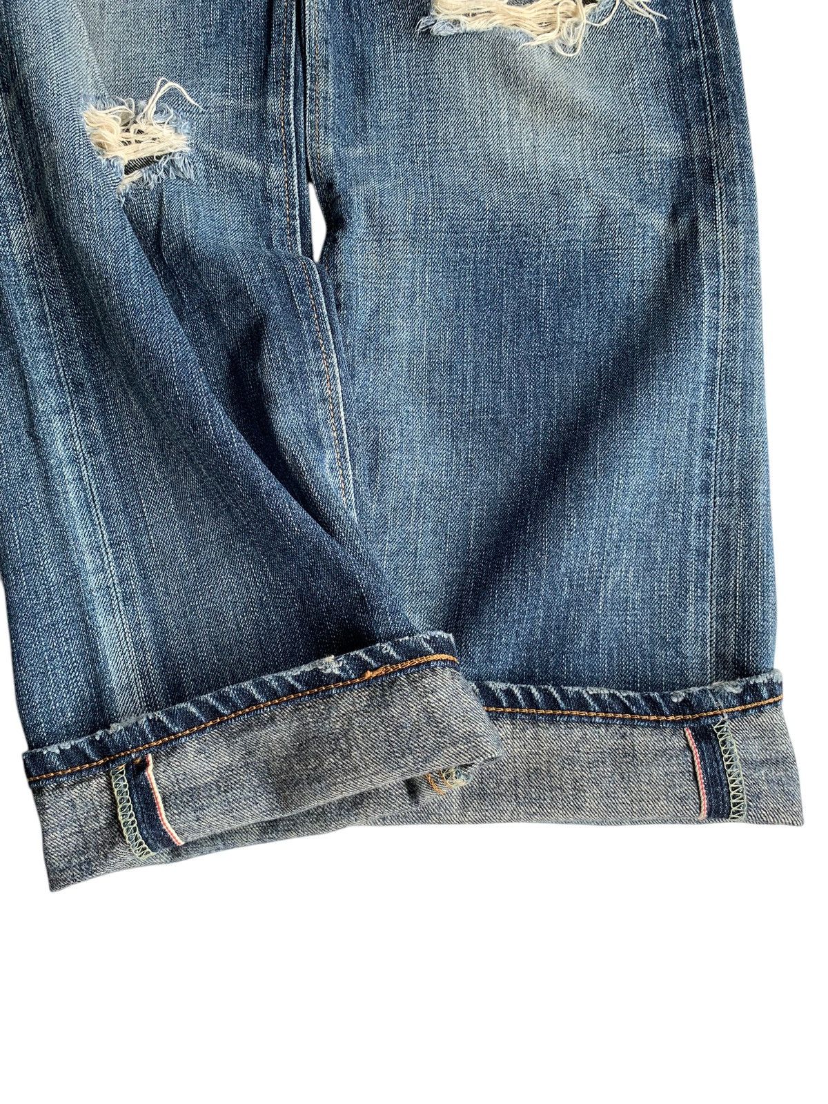 Edwin × Kapital × Vintage EDWIN SELVEDGE REDLINE JAPANESE DISTRESSED DENIM Size US 29 - 6 Thumbnail
