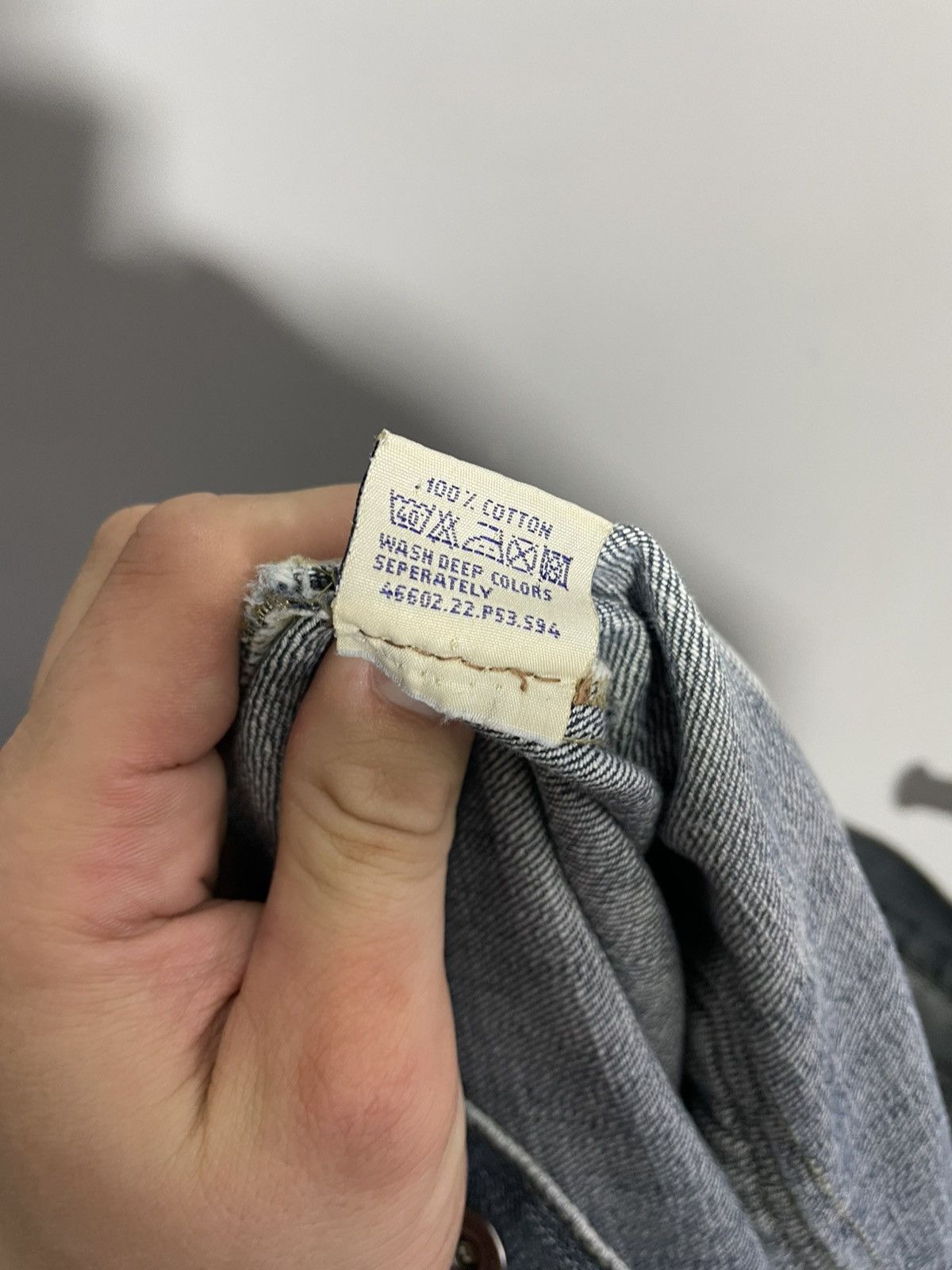 Levi's × Vintage Vintage Levi’s Made In USA jeans jacket with leather details Size US L / EU 52-54 / 3 - 13 Thumbnail