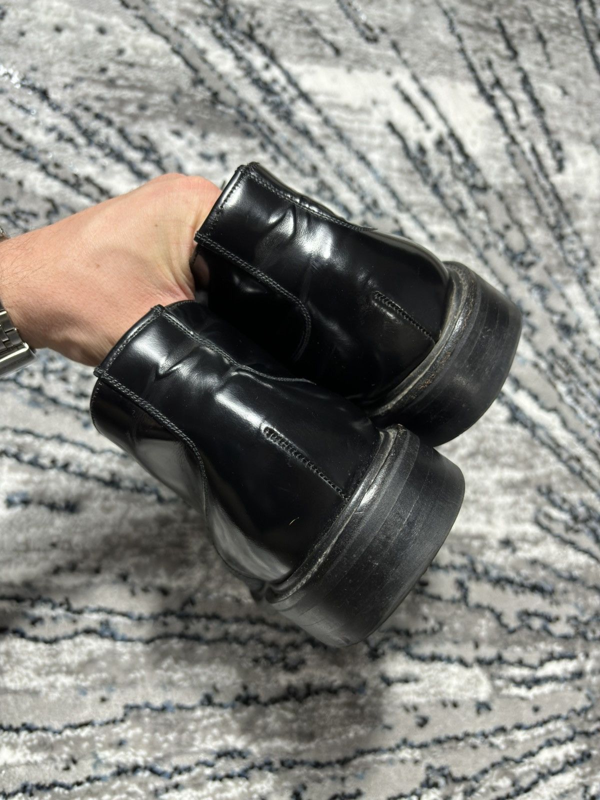 Genuine Leather × Loake × Vintage Loake leather boots made in England top leather derby Size US 9.5 / EU 42-43 - 5 Thumbnail