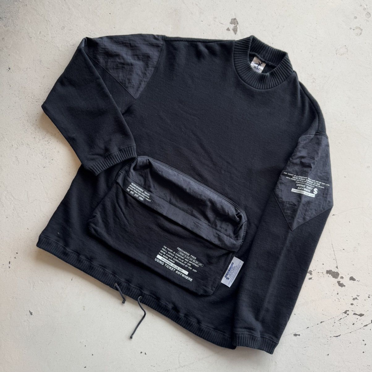 Issey Miyake Vintage Rare Hai Sporting Gear Turtleneck Big Pocket Jumper Size US M / EU 48-50 / 2 - 2 Thumbnail