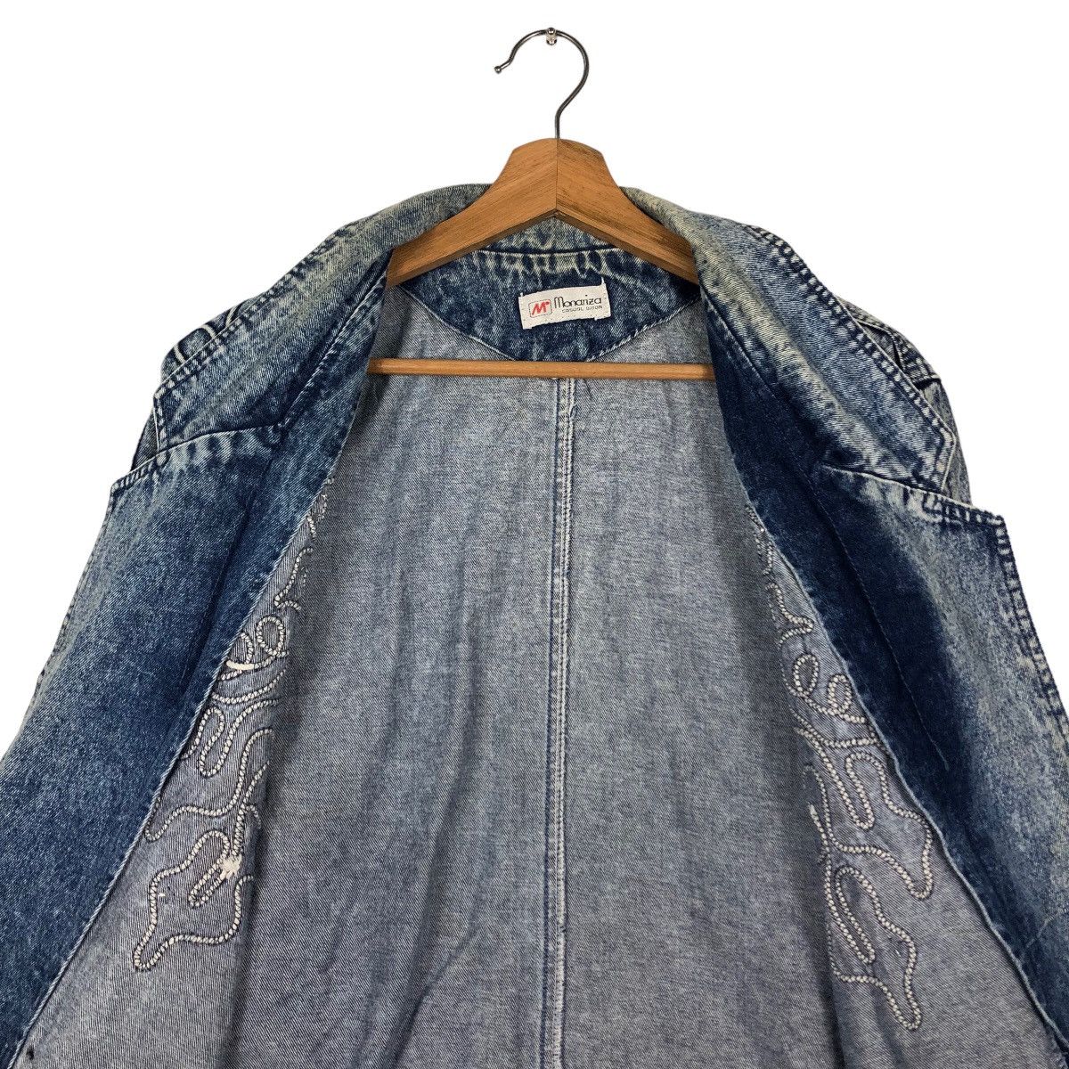Japanese Brand 🔥Vintage Denim Jacket Monariza Embroidered Design Kapital Size US M / EU 48-50 / 2 - 14 Thumbnail