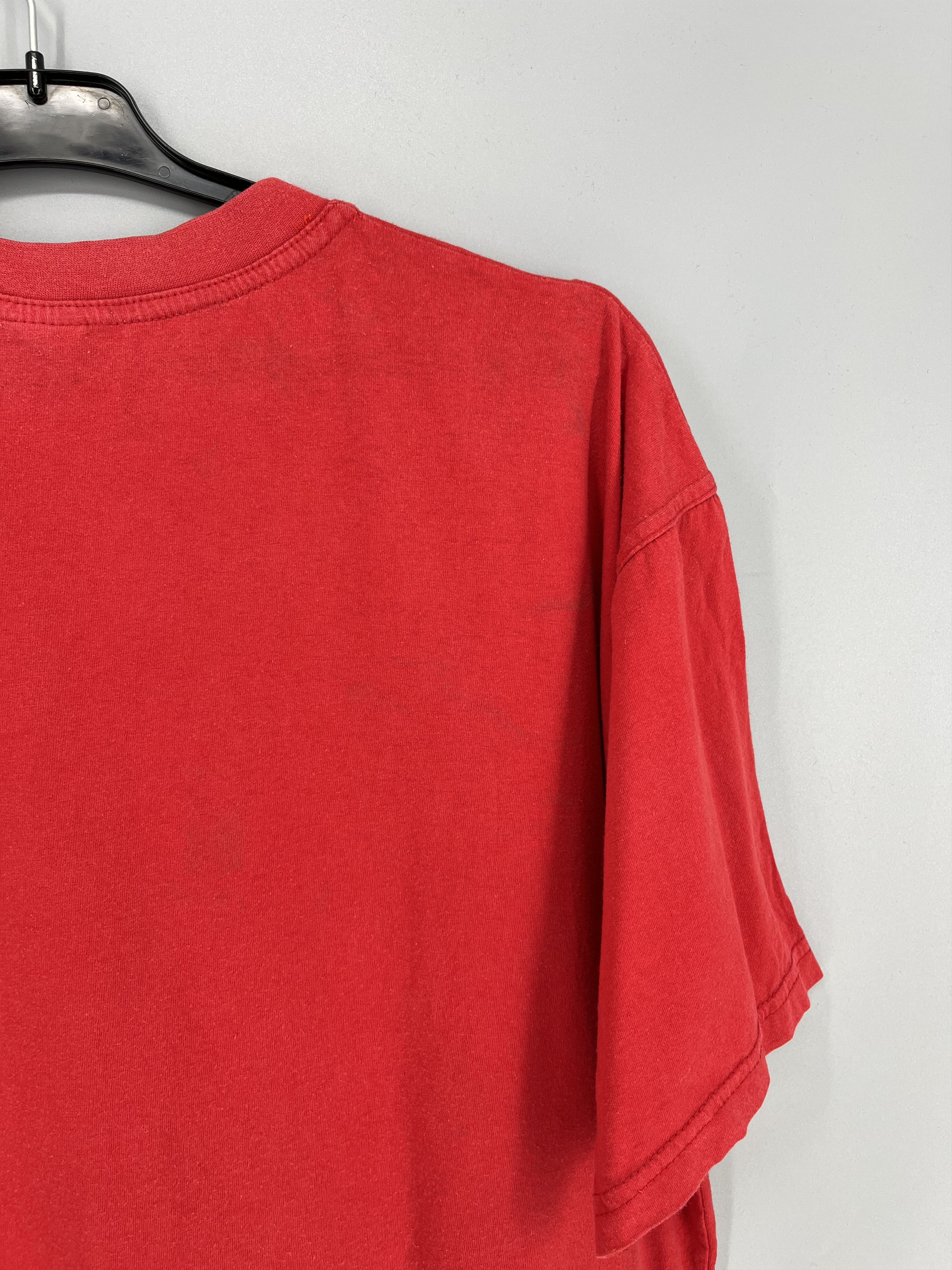 Diesel Vintage 90’s Japan Big Logo Faded Y2K Red T-Shirt Size US M / EU 48-50 / 2 - 12 Thumbnail