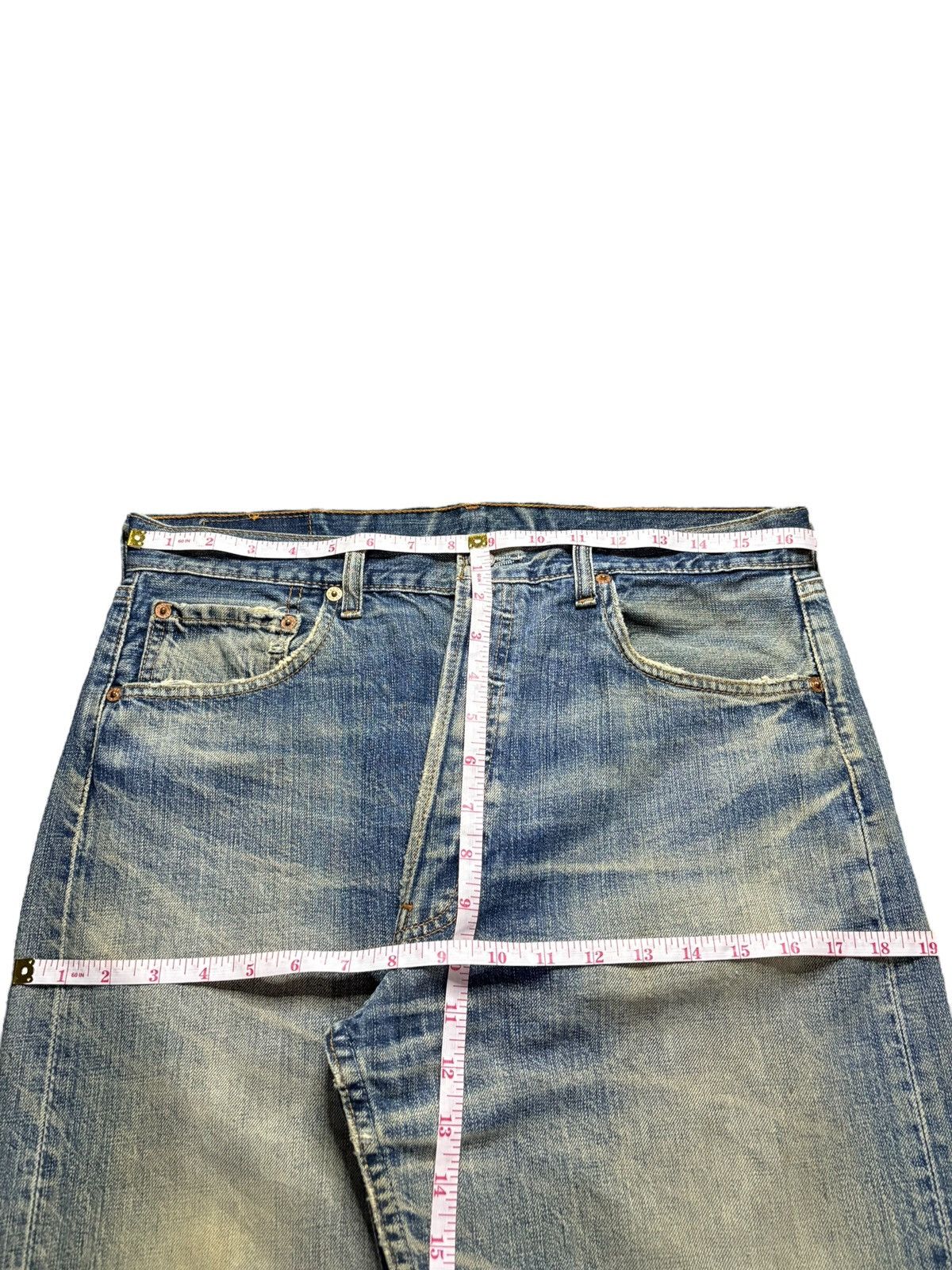 Levi's Vintage 90s Levis 501 Rusty Mud Wash Ripped Loose Jeans Size US 33 - 12 Thumbnail