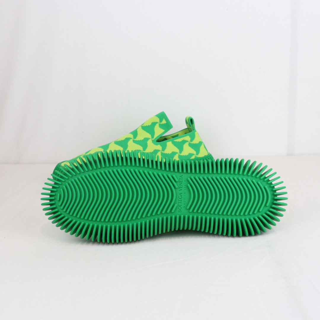 Bottega Veneta o1rshd Wavy Triagle Tech Ripple Sneaker in Parakeet Kiwi Size US 8 / EU 41 - 7 Thumbnail