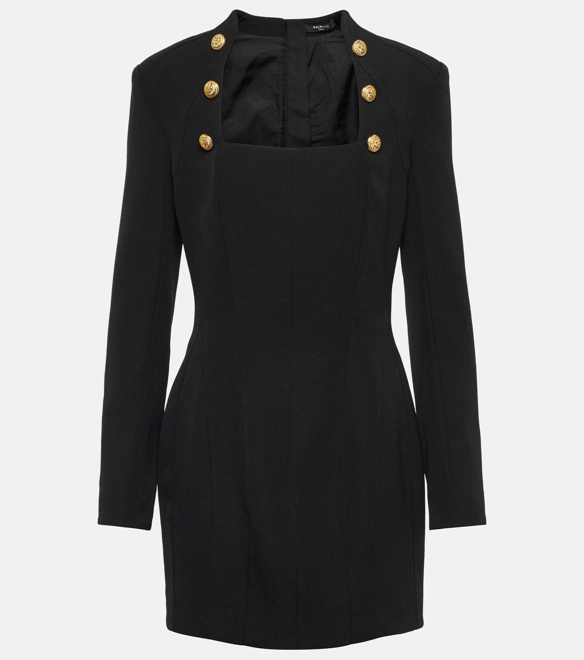 Balmain o1y0525 Mini Dress in Black Size M / US 6-8 / IT 42-44 - 1 Thumbnail
