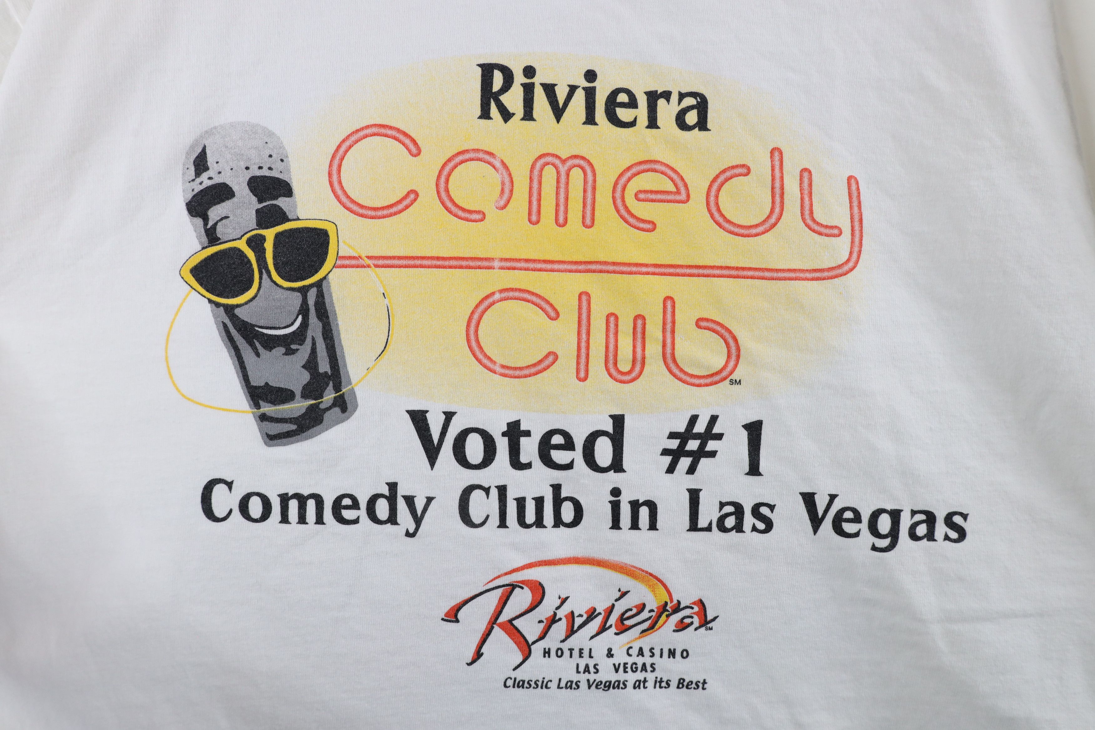 Vintage Vintage Riviera Comedy Club Las Vegas Short Sleeve T-Shirt Size US XL / EU 56 / 4 - 4 Thumbnail
