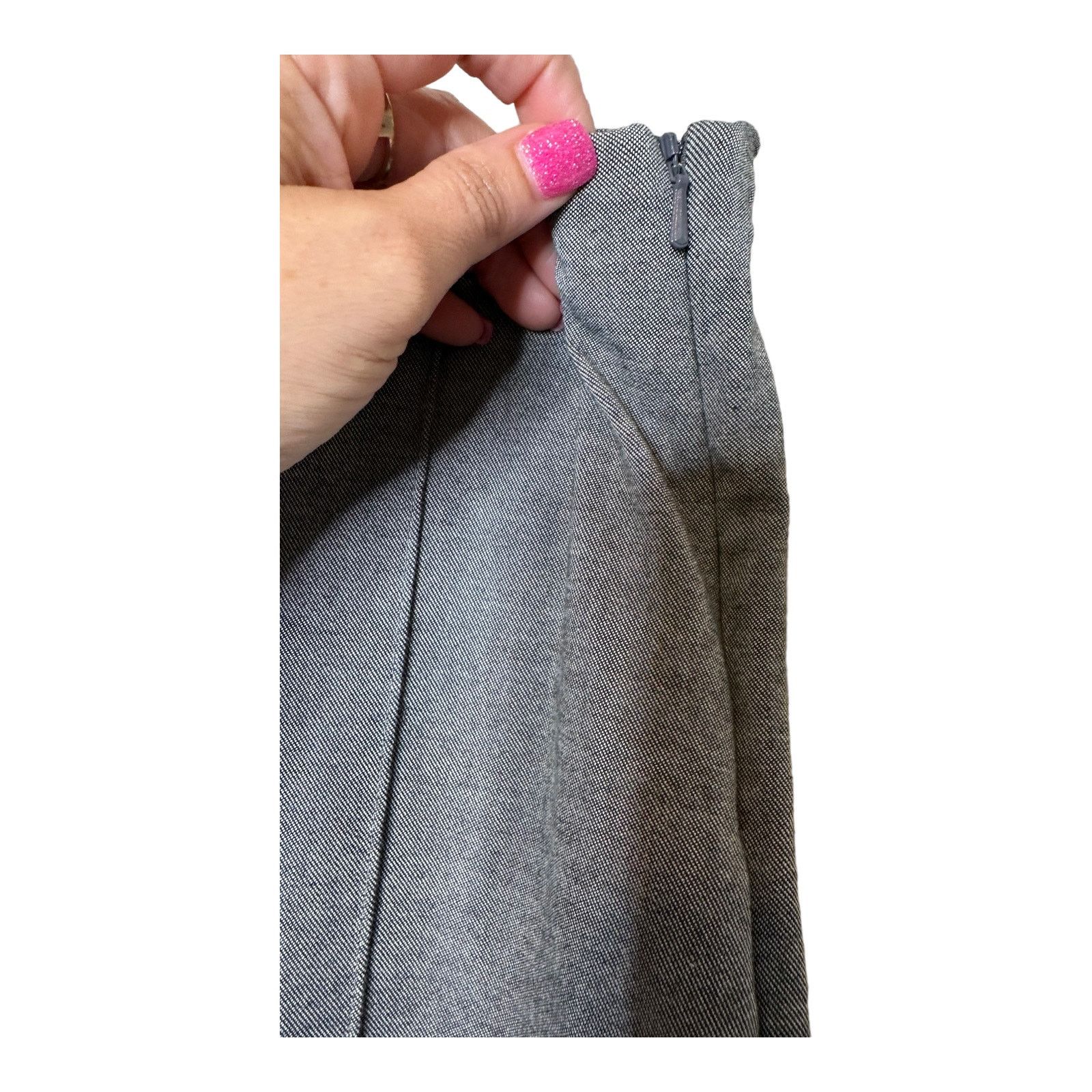 Banana Republic Banana Republic gray flat front skinny pants size 6 Size 28" / US 6 / IT 42 - 6 Thumbnail