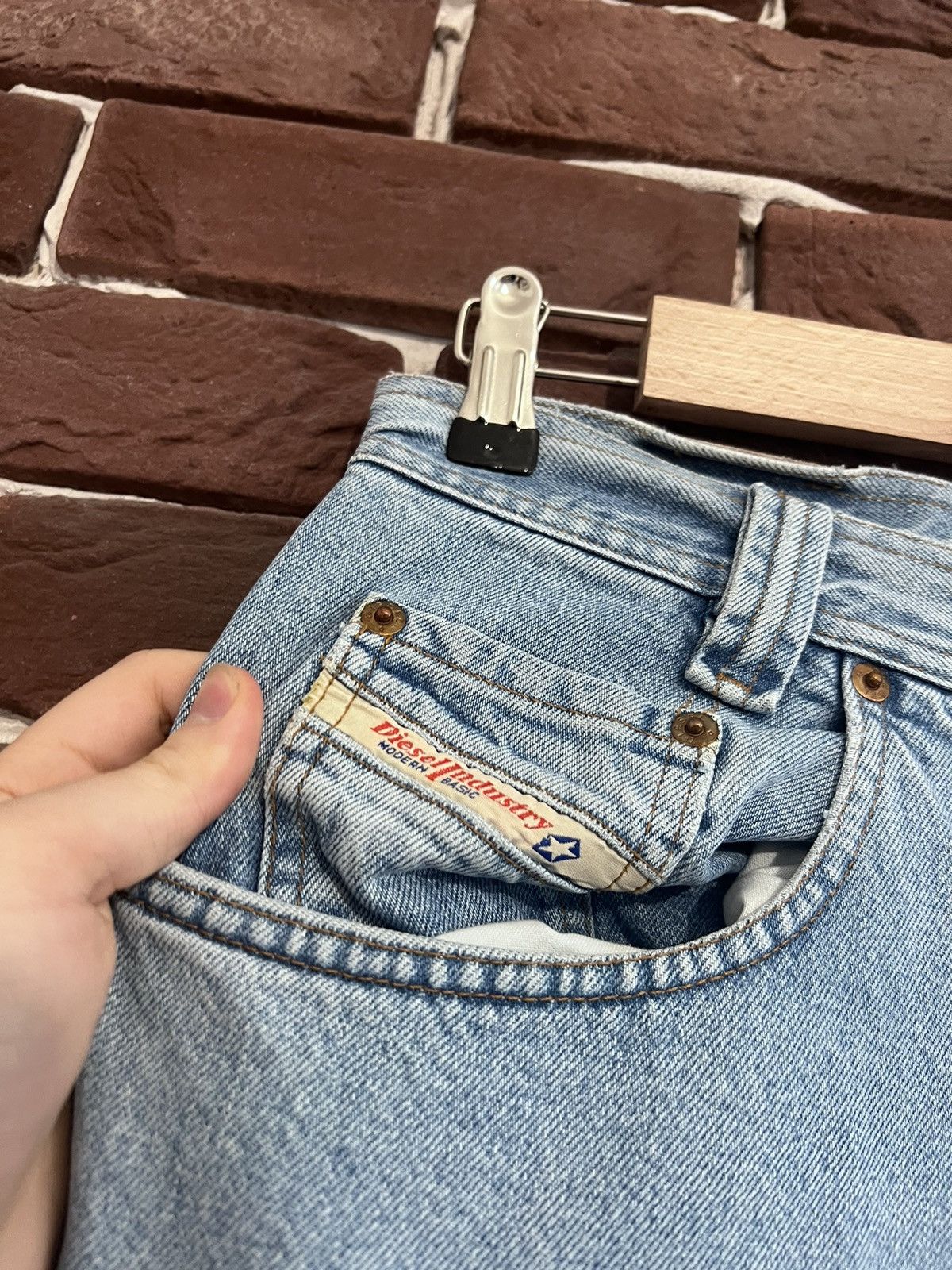 Diesel Vintage 90s Diesel Baggy Skate Denim Pant Perfect Blue Hype Size US 34 / EU 50 - 5 Thumbnail
