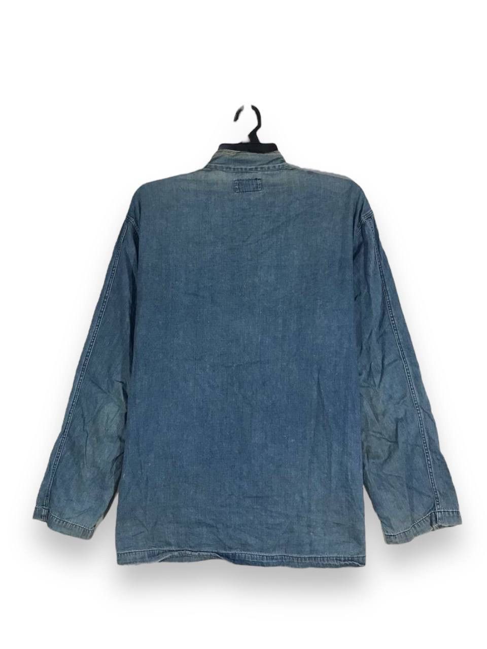 Blue Blue Japan vintage blue blue shawl collar denim indigo Size US M / EU 48-50 / 2 - 5 Thumbnail