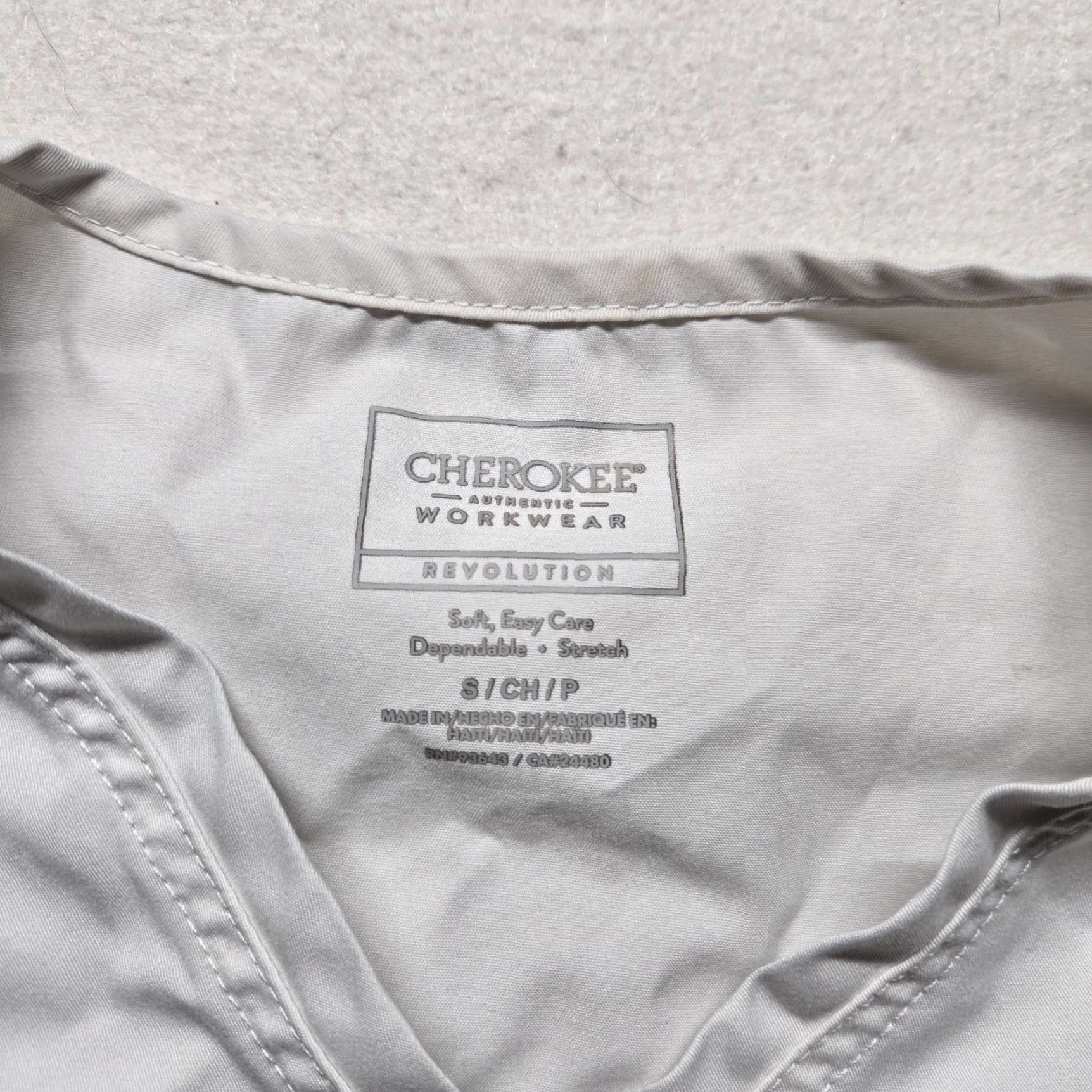 Cherokee VINTAGE Cherokee Workwear Professional V-Neck Shirt White Women's Size S Size S / US 4 / IT 40 - 4 Thumbnail