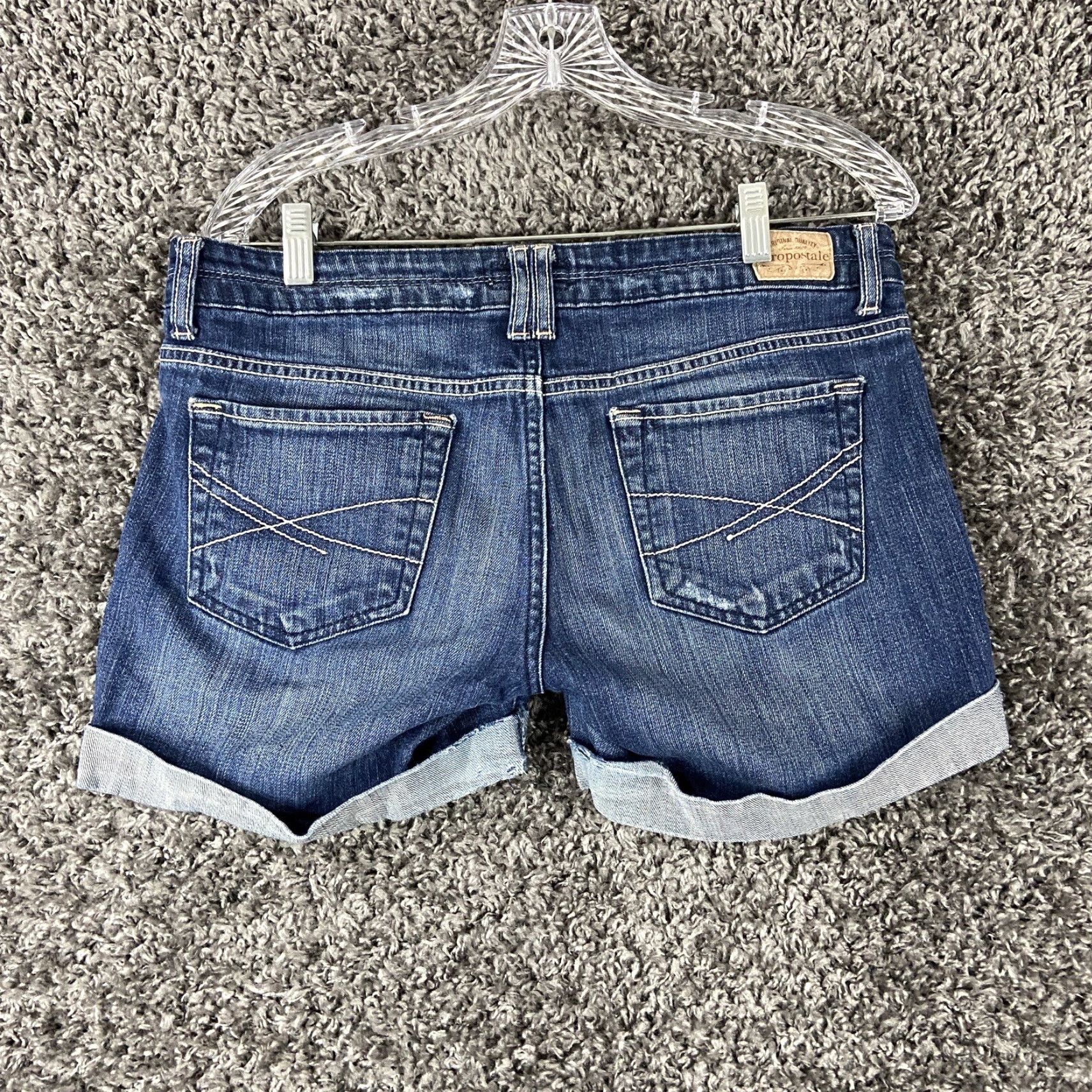 Vintage Aéropostale Distressed Shorts Women’s 7/8 Blue Cut-Off Womens Size 28" / US 6 / IT 42 - 7 Thumbnail