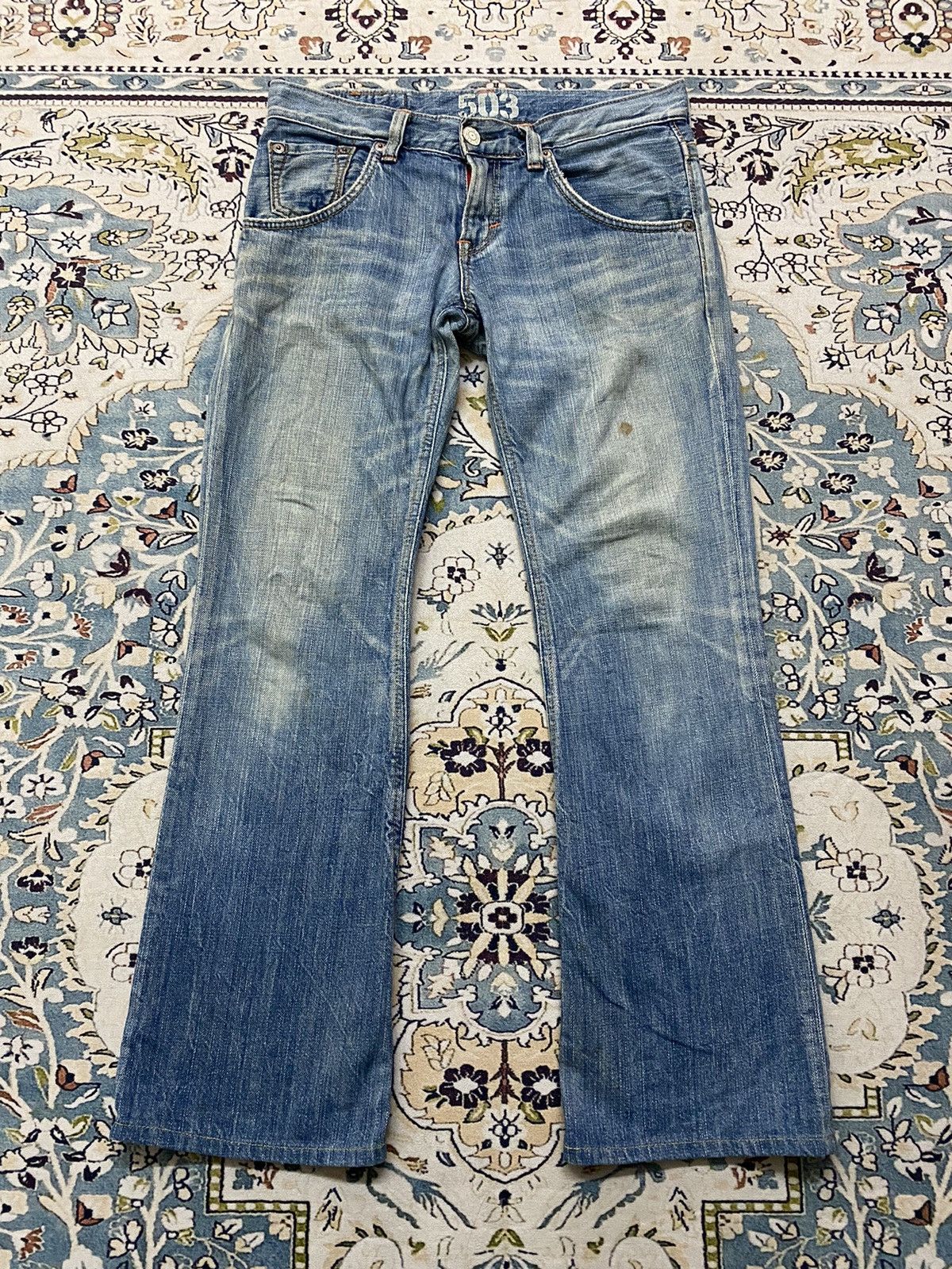 Edwin × Vintage 🔥 Flared Jeans X Edwin 503 Size US 32 / EU 48 - 1 Thumbnail