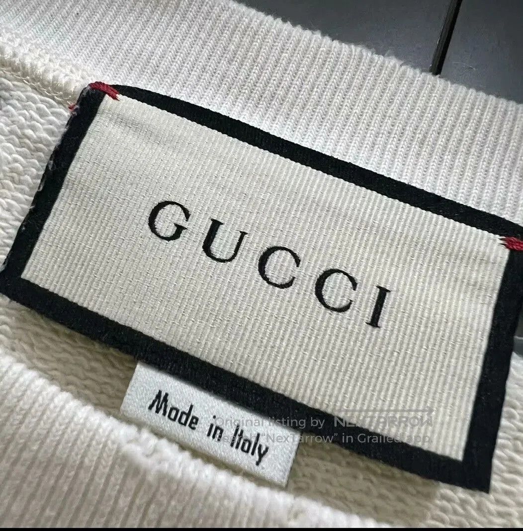 Gucci Gucci Letter Print Crewneck Sweatshirt. Size S / US 4 / IT 40 - 4 Thumbnail