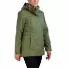 Designer Gerry Ladies 3 in 1 Rain Systems Green Hooded Lined Jacket C Size S / US 4 / IT 40 - 2 Thumbnail