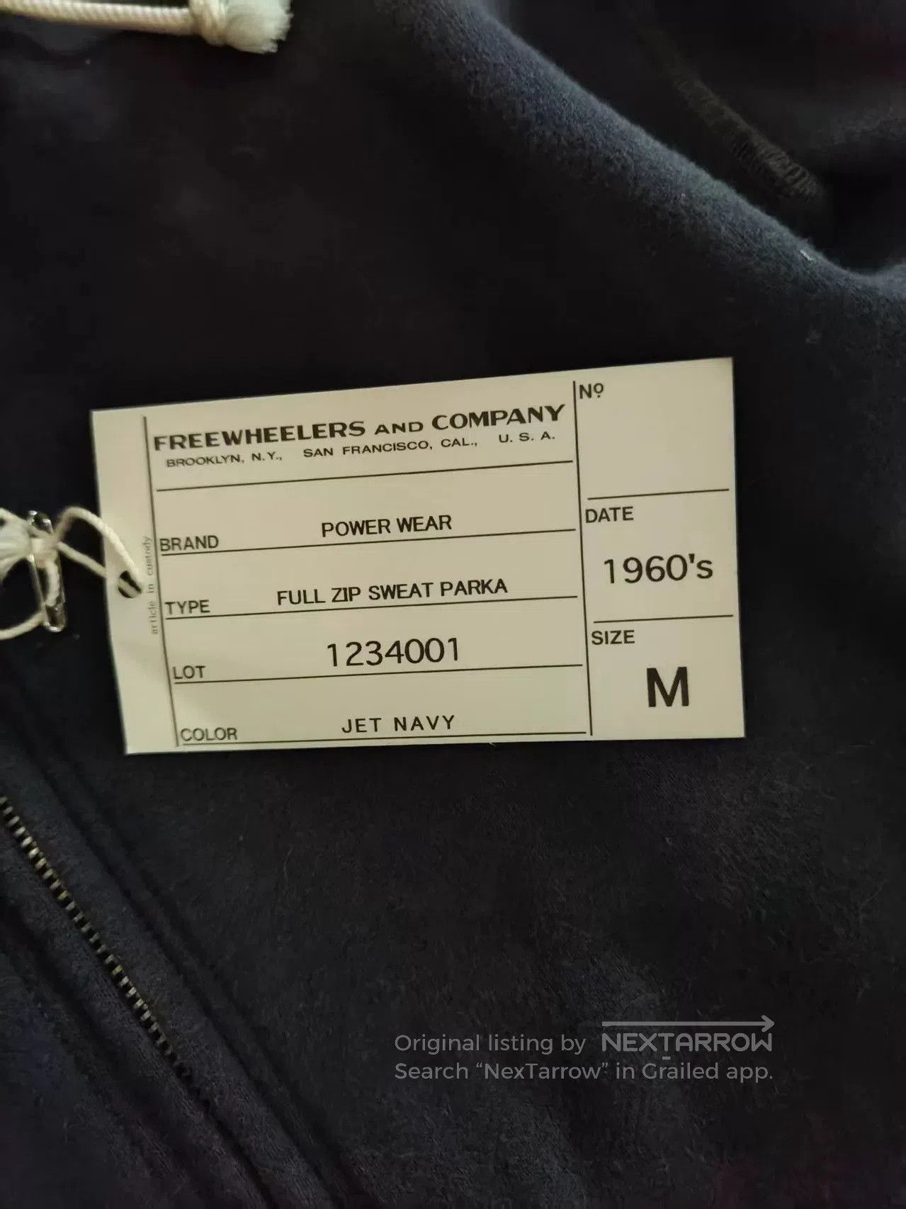 Freewheelers Freewheelers Jet Navy Sweat Parka. Size US M / EU 48-50 / 2 - 5 Thumbnail