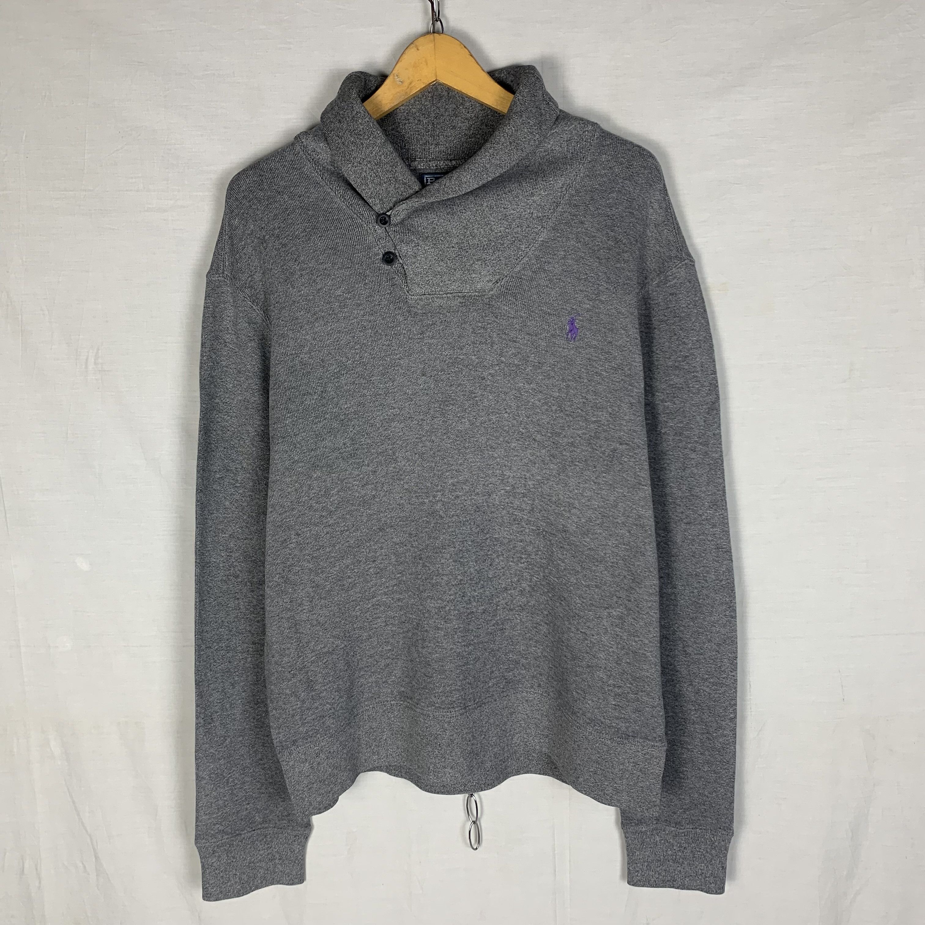 Polo Ralph Lauren × Vintage Vtg 90s Polo Ralph Lauren Shawl Collar