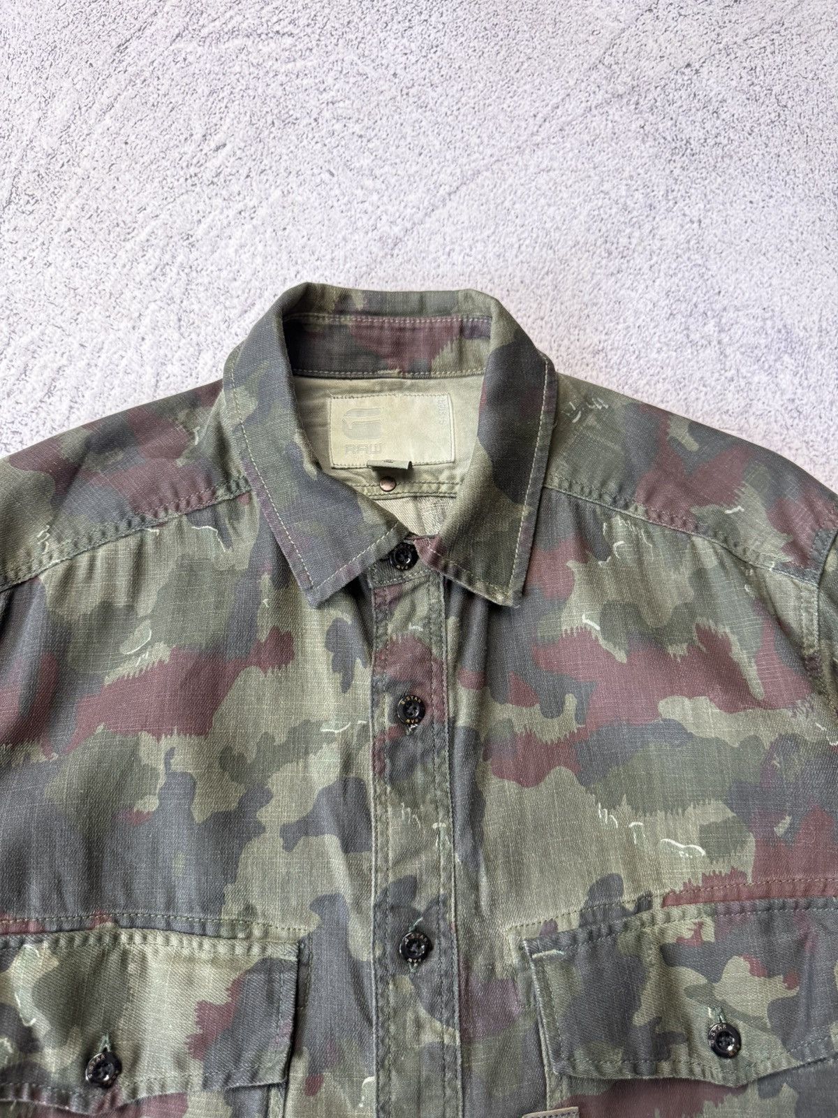 G-Star Vintage G Star Raw Multicam Thick Shirt Size M Size US M / EU 48-50 / 2 - 17 Thumbnail