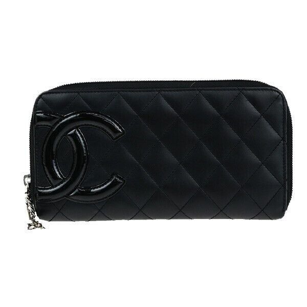 Chanel Cambon Black Leather Wallet (Pre-Owned) Size ONE SIZE - 1 Thumbnail