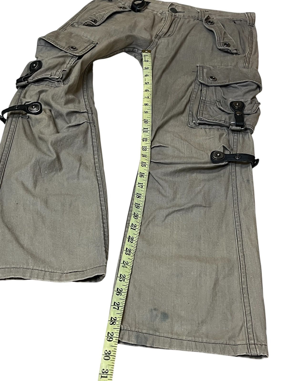 Tornado Mart SICK🔥VINTAGE TORNADO MART JAPAN BONDAGE STRAP FLARE PANT Size US 30 / EU 46 - 16 Thumbnail