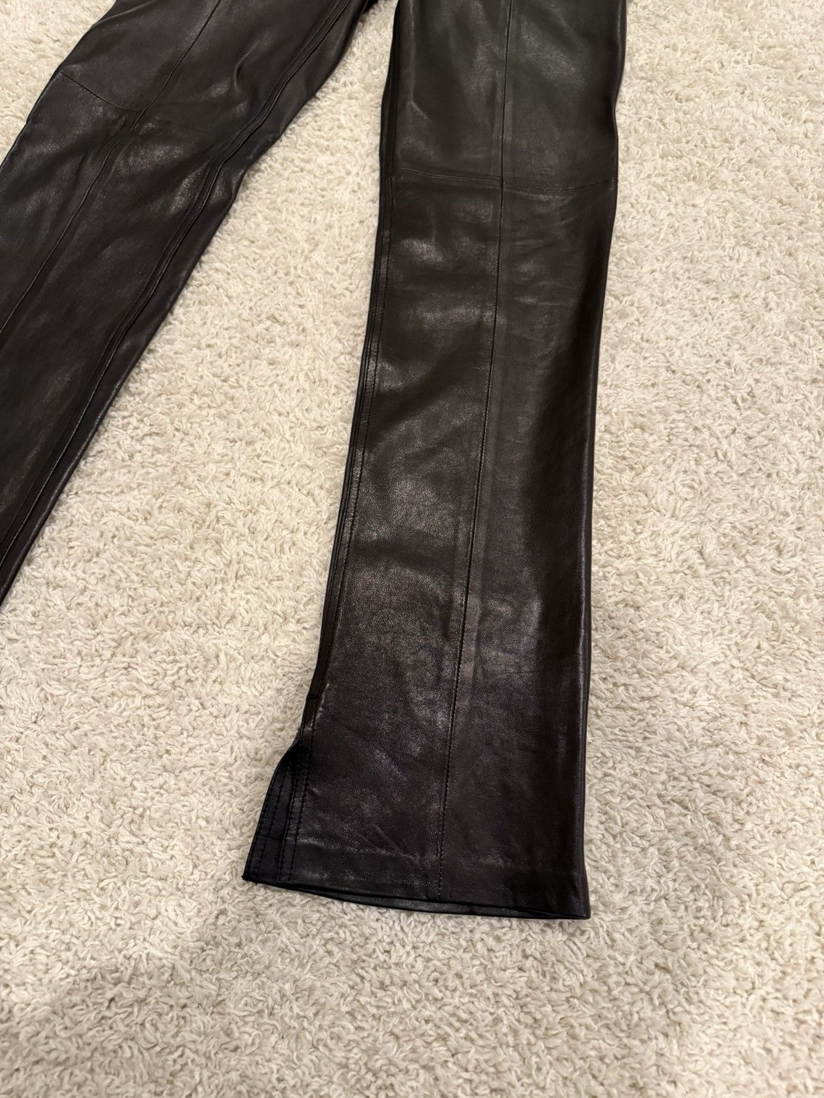 Iro IRO Paris Lamb Leather Boot Cut Pants Size US 30 / EU 46 - 4 Thumbnail