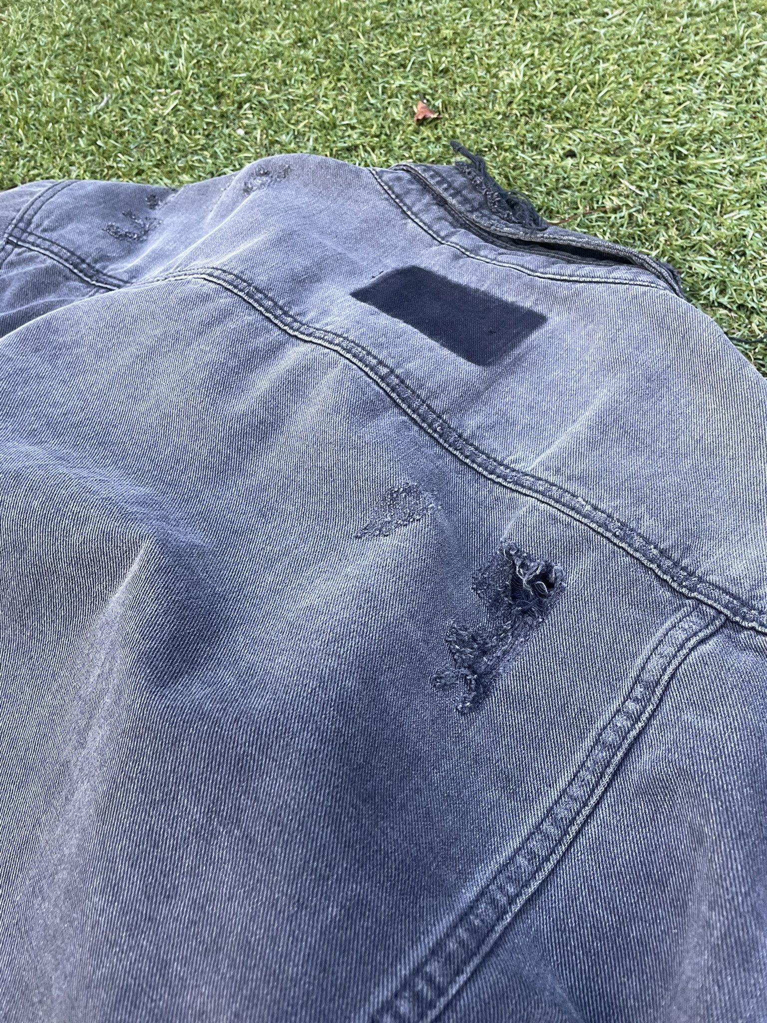 Ksubi Ksubi Oversized Denim Jacket Black Crow Trashed Size Small Size US S / EU 44-46 / 1 - 8 Thumbnail