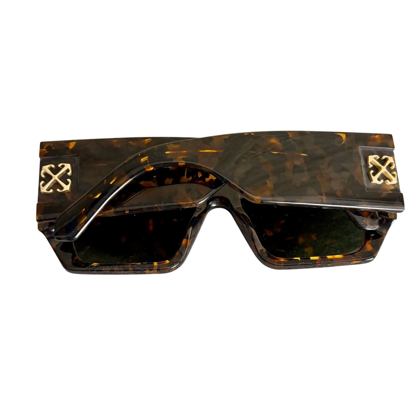 Off-White NEW Off-White Unisex Sunglasses - Dover, Havana Green. Size ONE SIZE - 6 Thumbnail