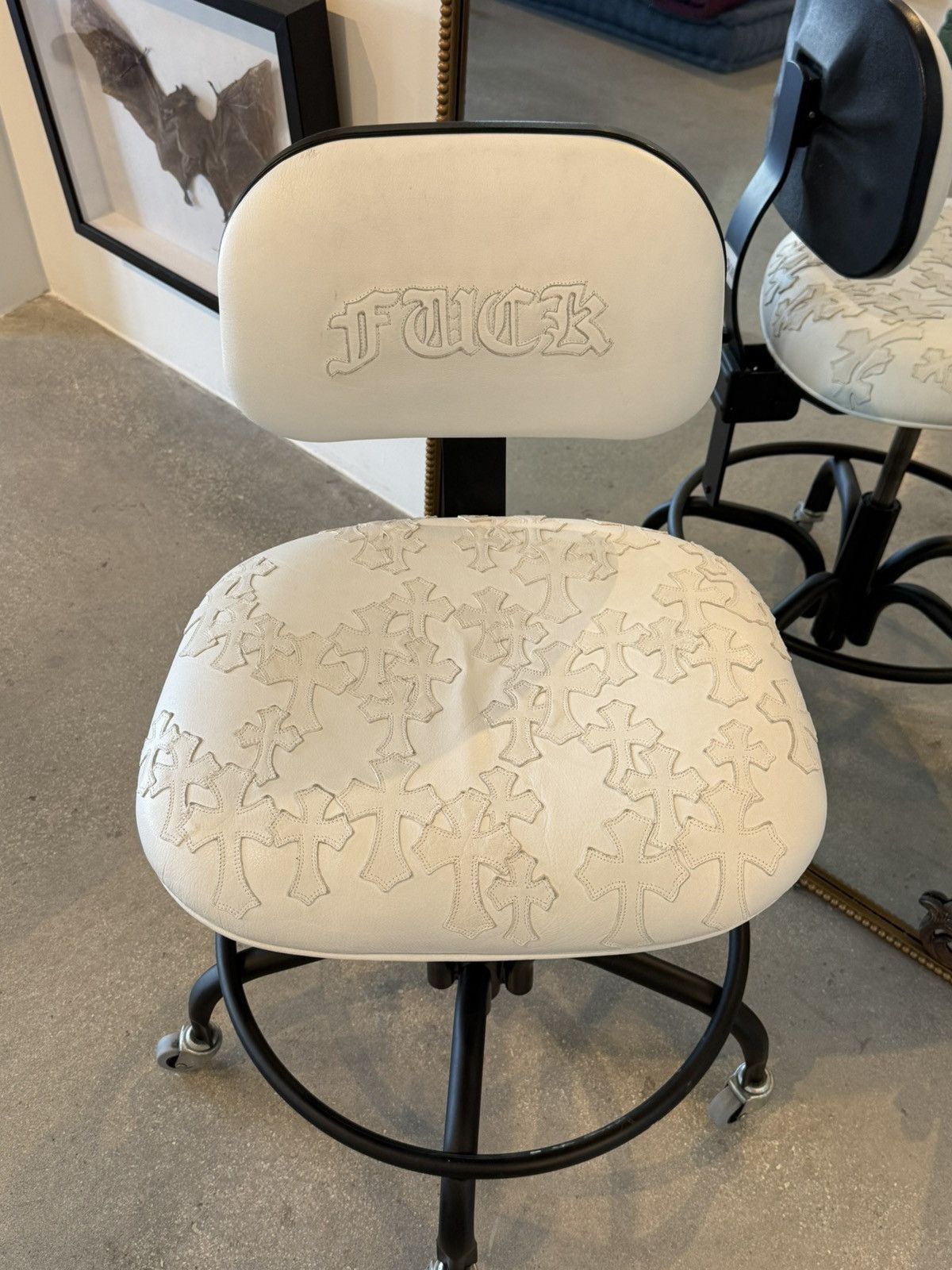 Chrome Hearts CHROME HEARTS 1/1 FUCK CHAIR FLOODED Size ONE SIZE - 1 Thumbnail