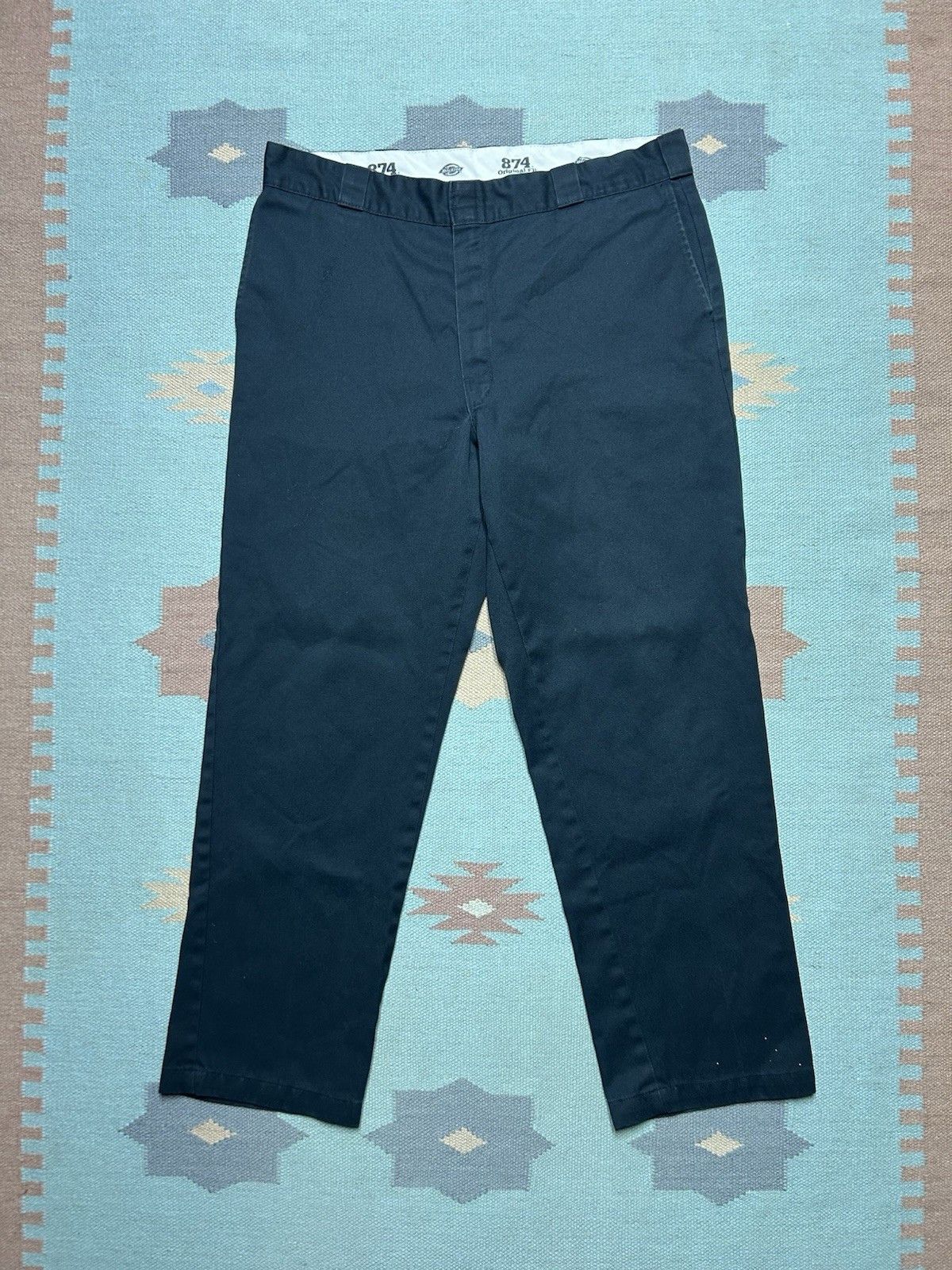 Vintage Dickies 874 original fit work pants black straight 38x31 Size US 38 / EU 54 - 1 Thumbnail