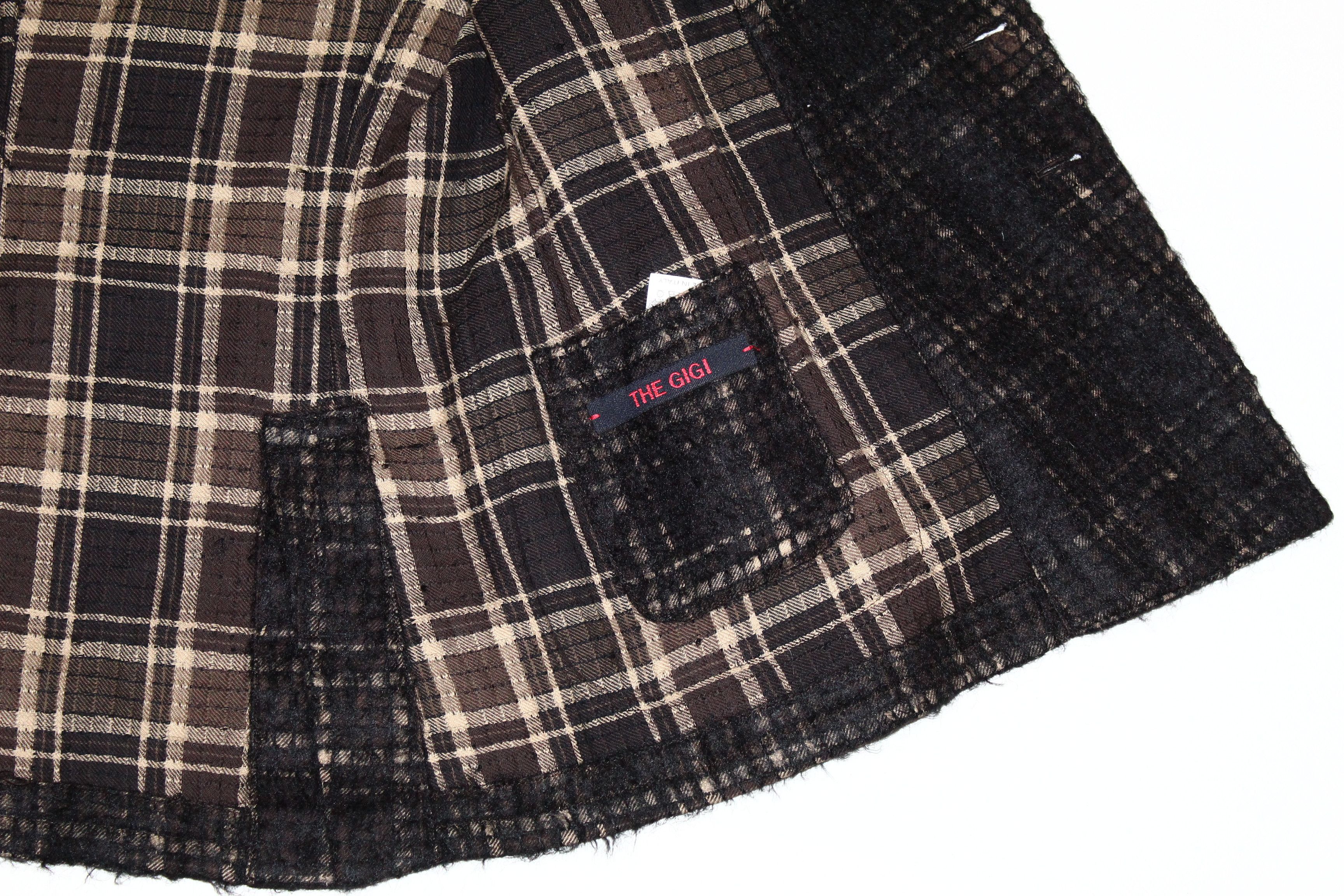 THE GIGI The Gigi Brushed Cotton-Wool Plaid Double Breasted Jacket Size US M / EU 48-50 / 2 - 11 Thumbnail