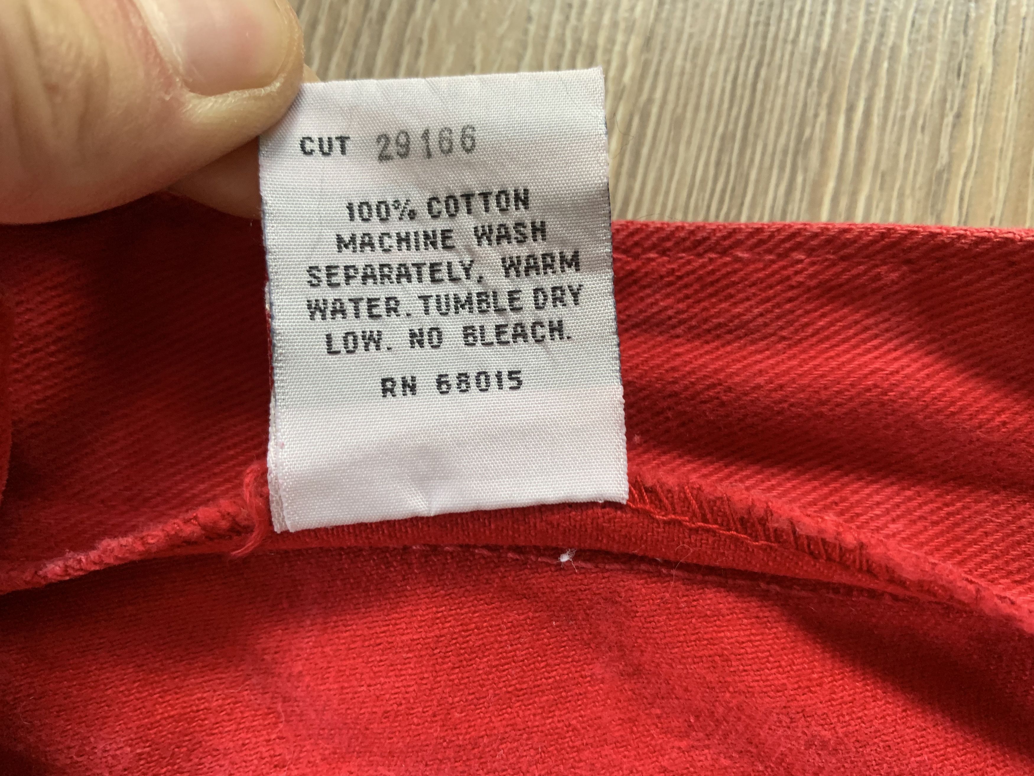 Other Vintage Bongo Jeans Special Reserve Red High Waist Size 28" / US 6 / IT 42 - 10 Thumbnail
