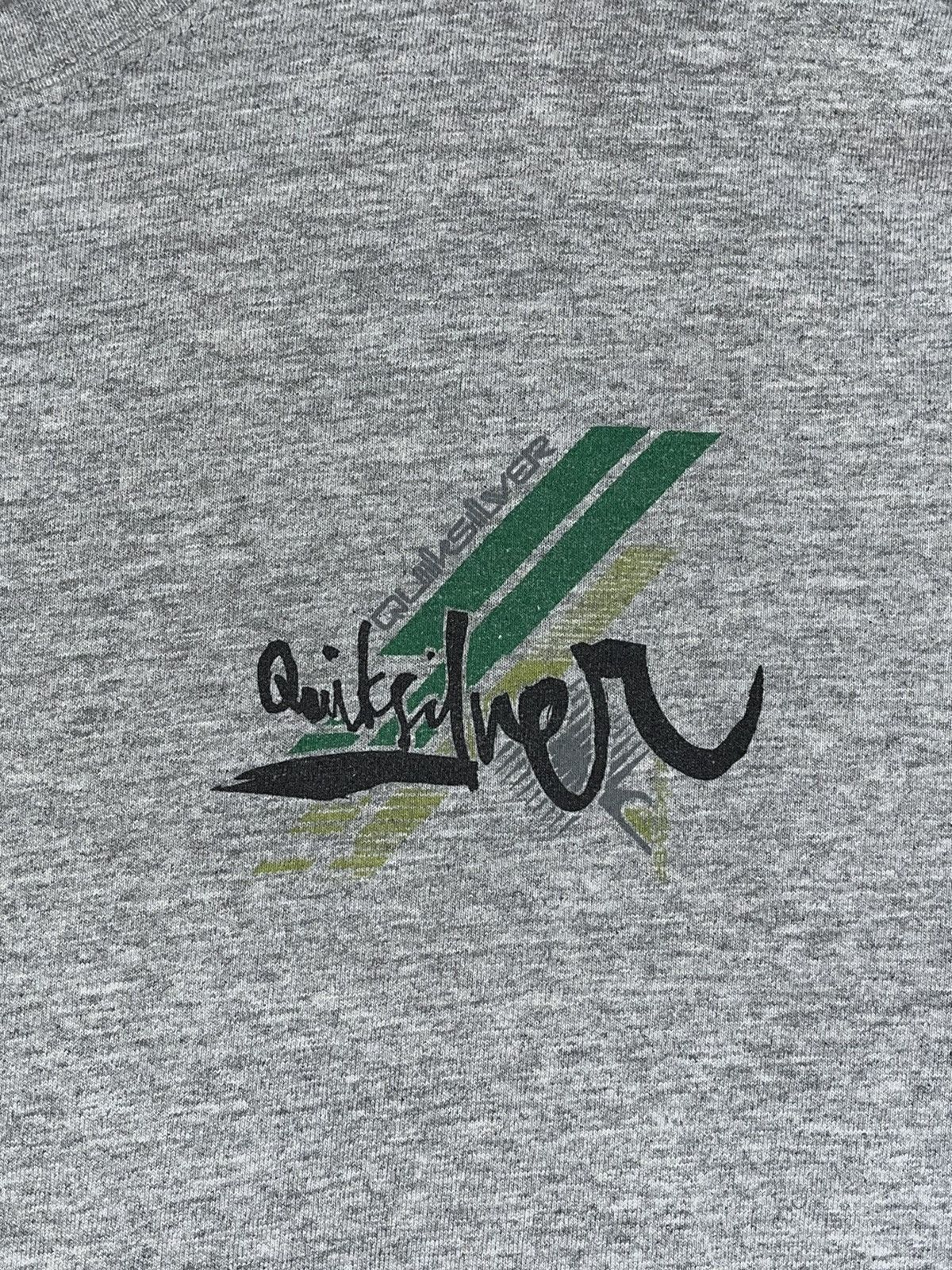 Quiksilver Crazy Vintage Y2K Faded Baggy Skater ERD Quiksilver Surf Tee Size US L / EU 52-54 / 3 - 4 Thumbnail