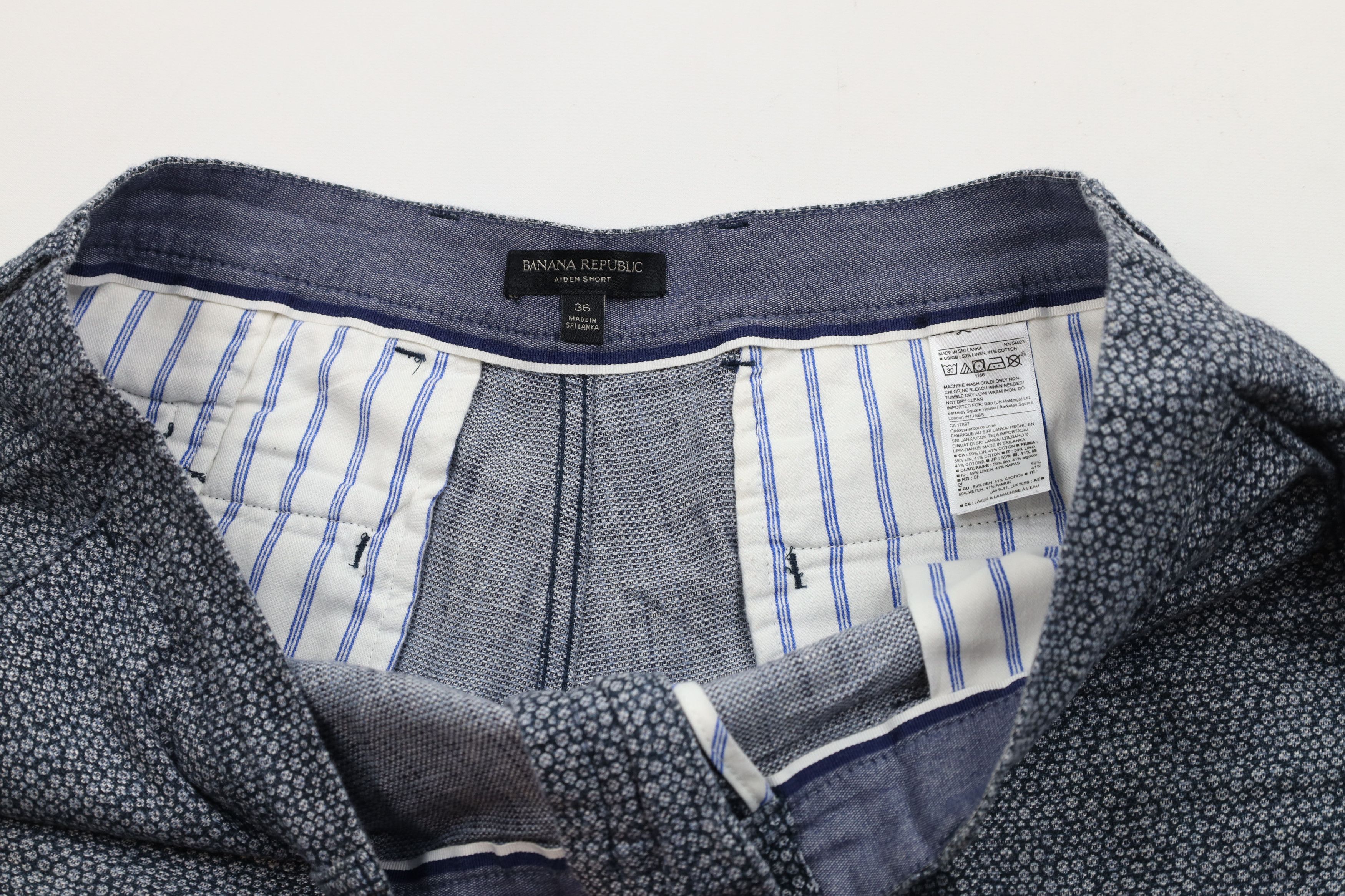 Banana Republic × Vintage Banana Republic Linen Blend Above Knee Aiden Shorts Size US 36 / EU 52 - 8 Thumbnail