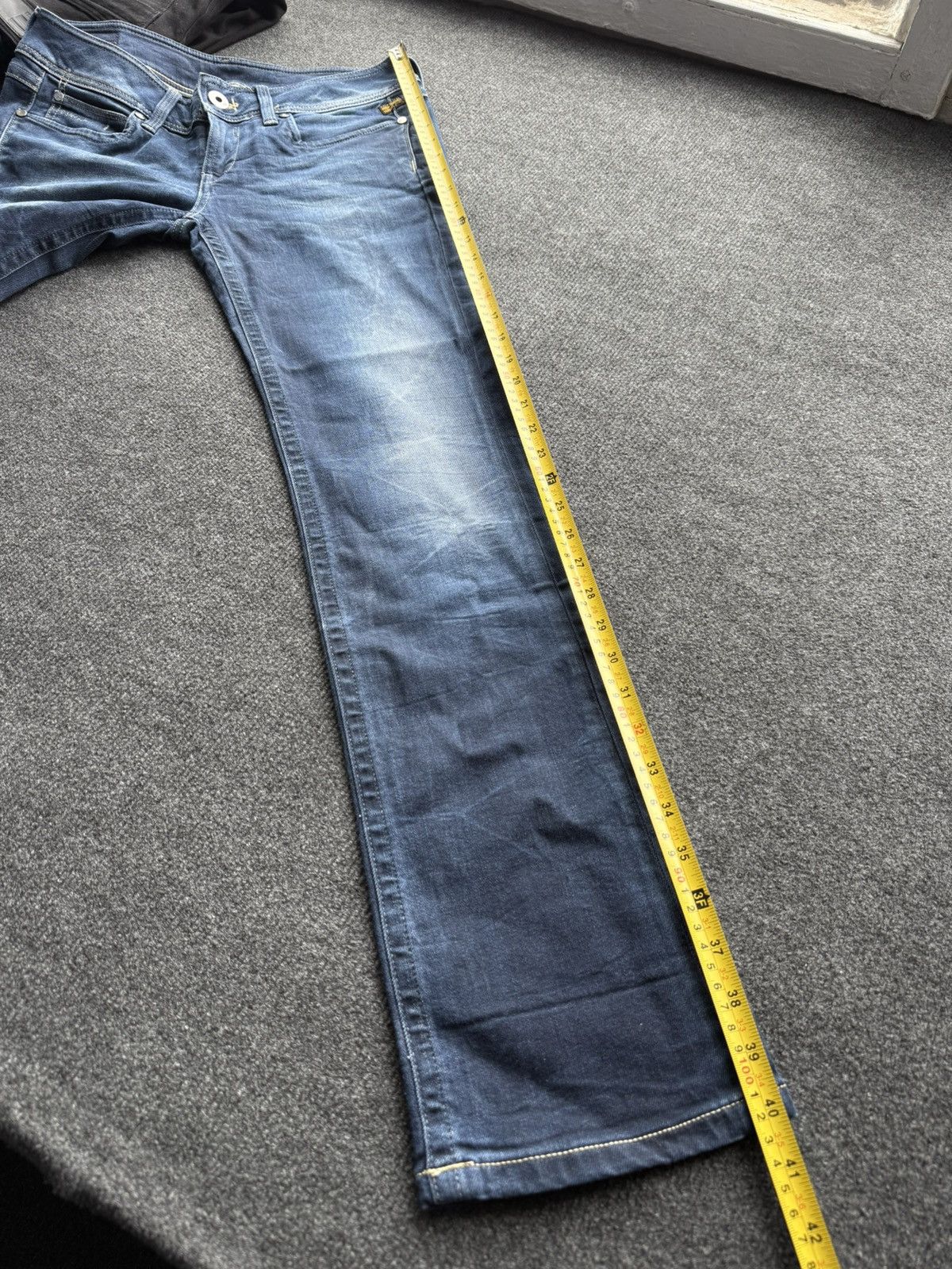 G-Star Vintage 00s Y2K G-Star RAW Straight Jeans Dark Wash Size 29" - 20 Thumbnail